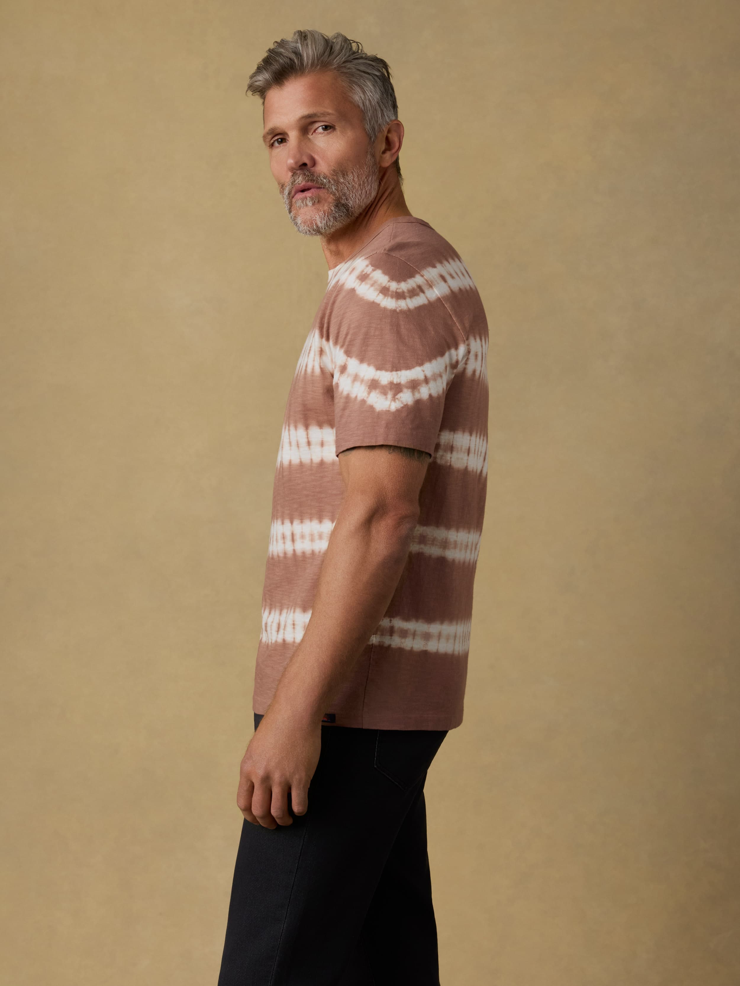 Sunwashed Regenerative Tee - Red Ravine Tie Dye | Faherty Brand