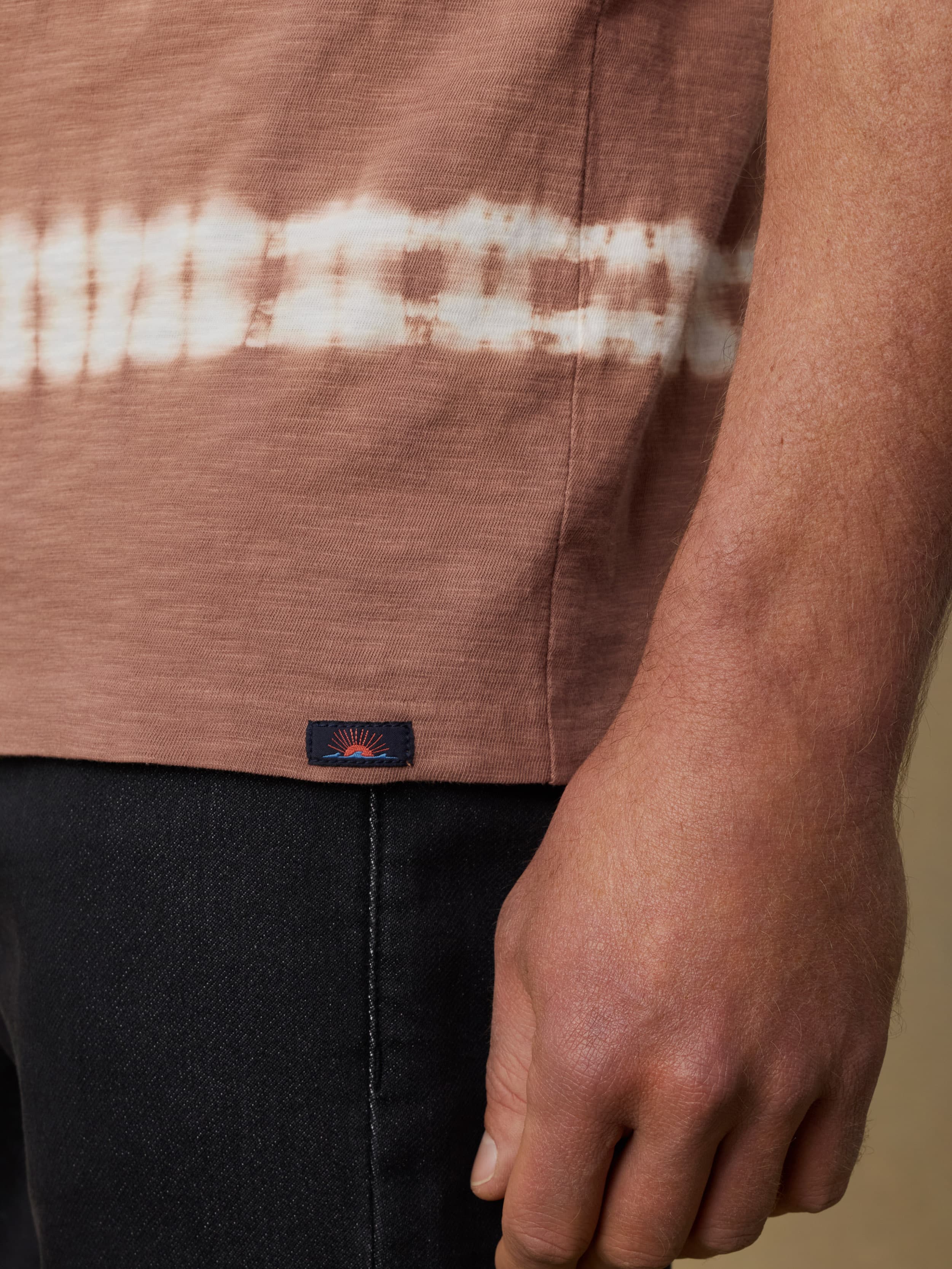 Sunwashed Regenerative Tee - Red Ravine Tie Dye | Faherty Brand