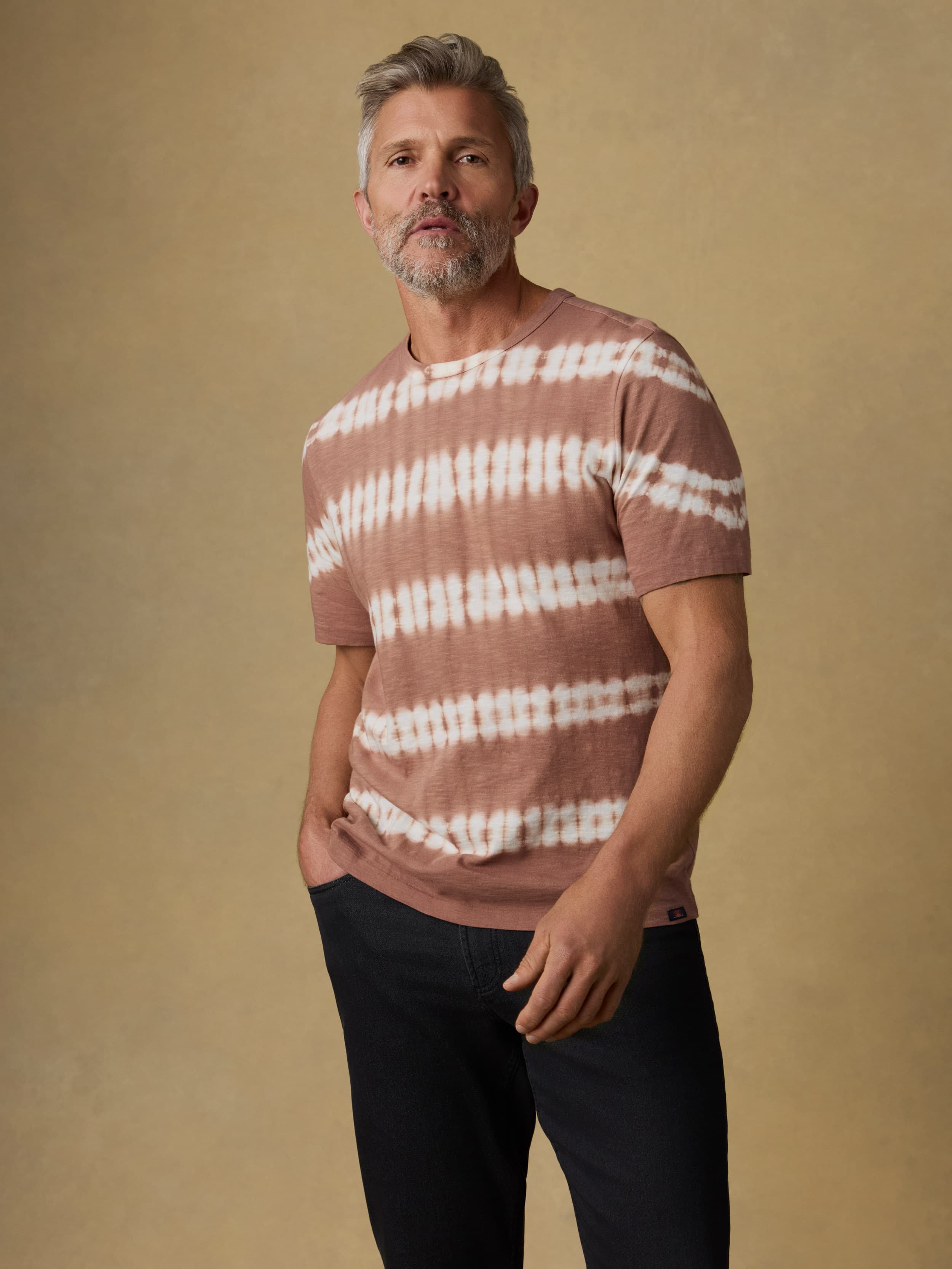 Sunwashed Regenerative Tee - Red Ravine Tie Dye | Faherty Brand
