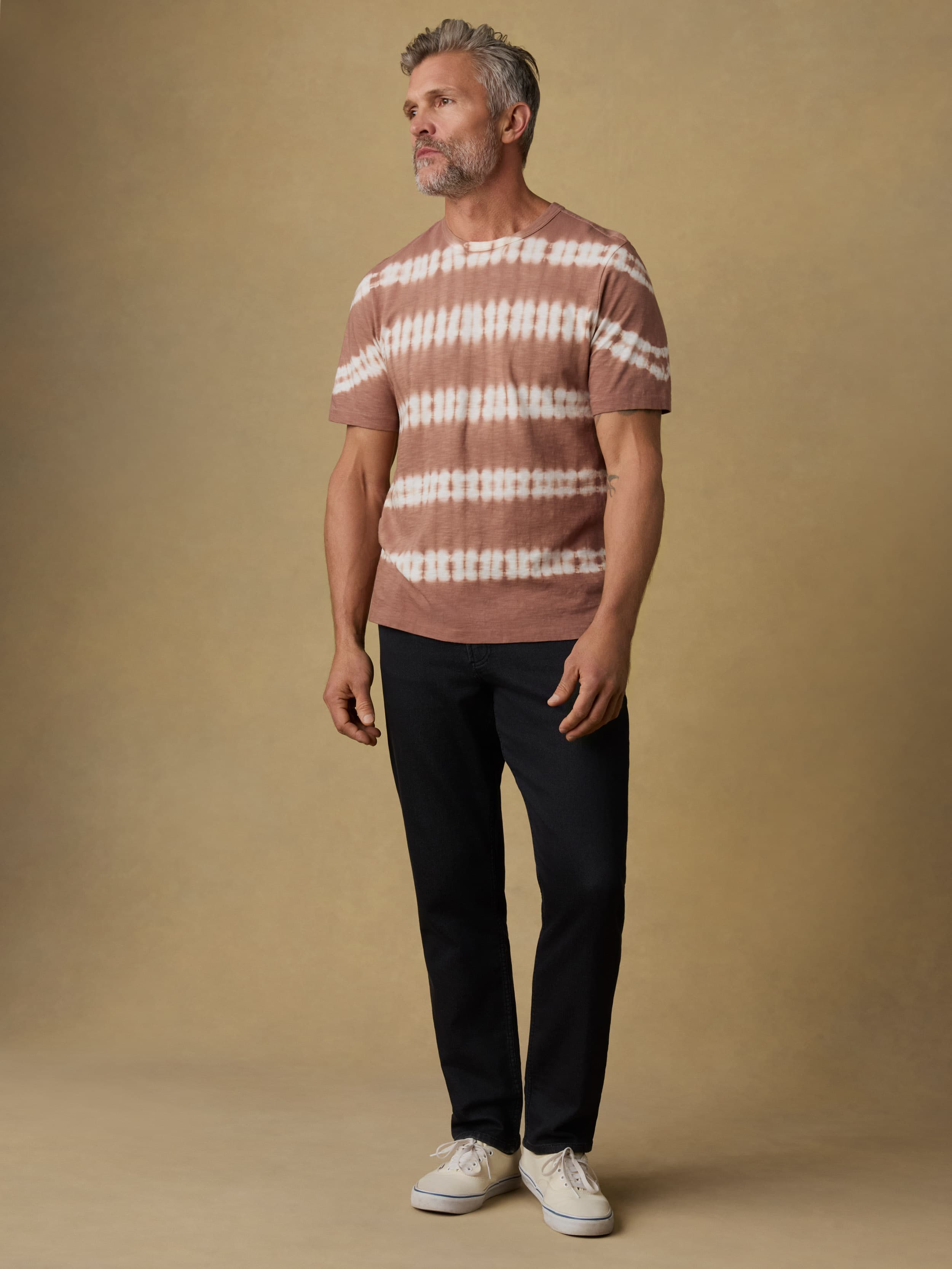 Sunwashed Regenerative Tee - Red Ravine Tie Dye | Faherty Brand
