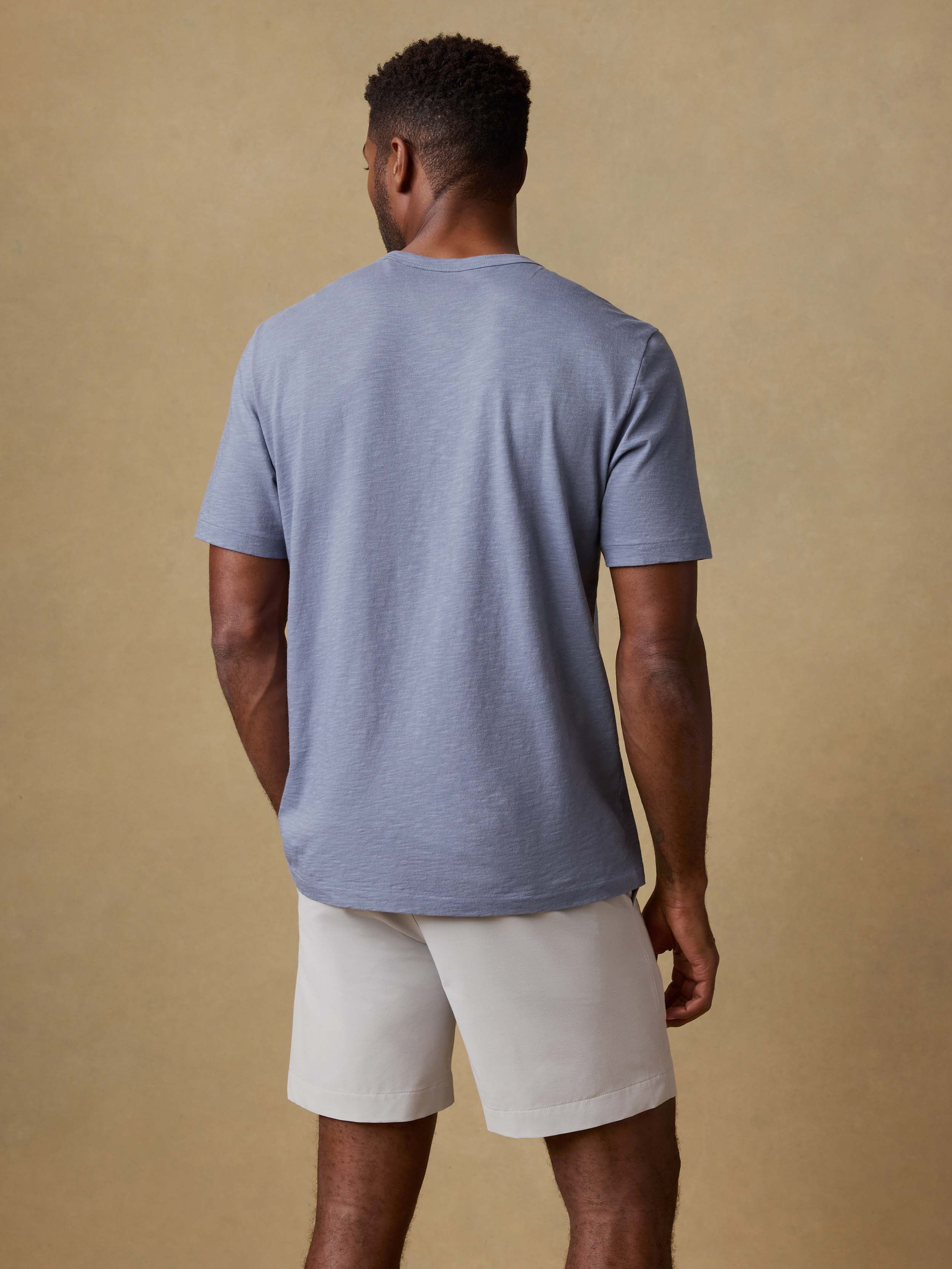 Sunwashed Regenerative Pocket Tee - Flint | Faherty Brand