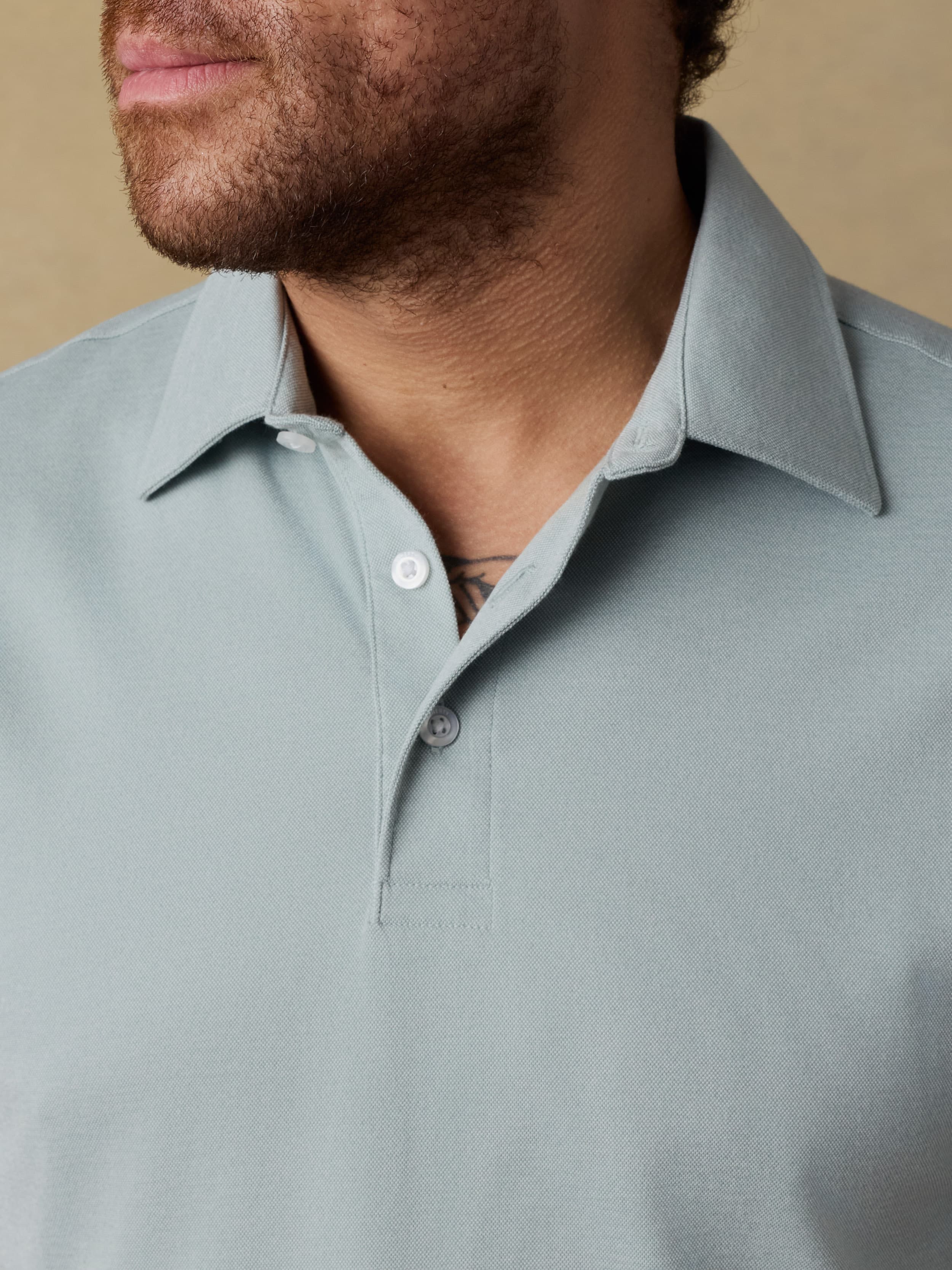 Short-Sleeve Movement™ Pique Polo - Aspen Green Melange | Faherty Brand