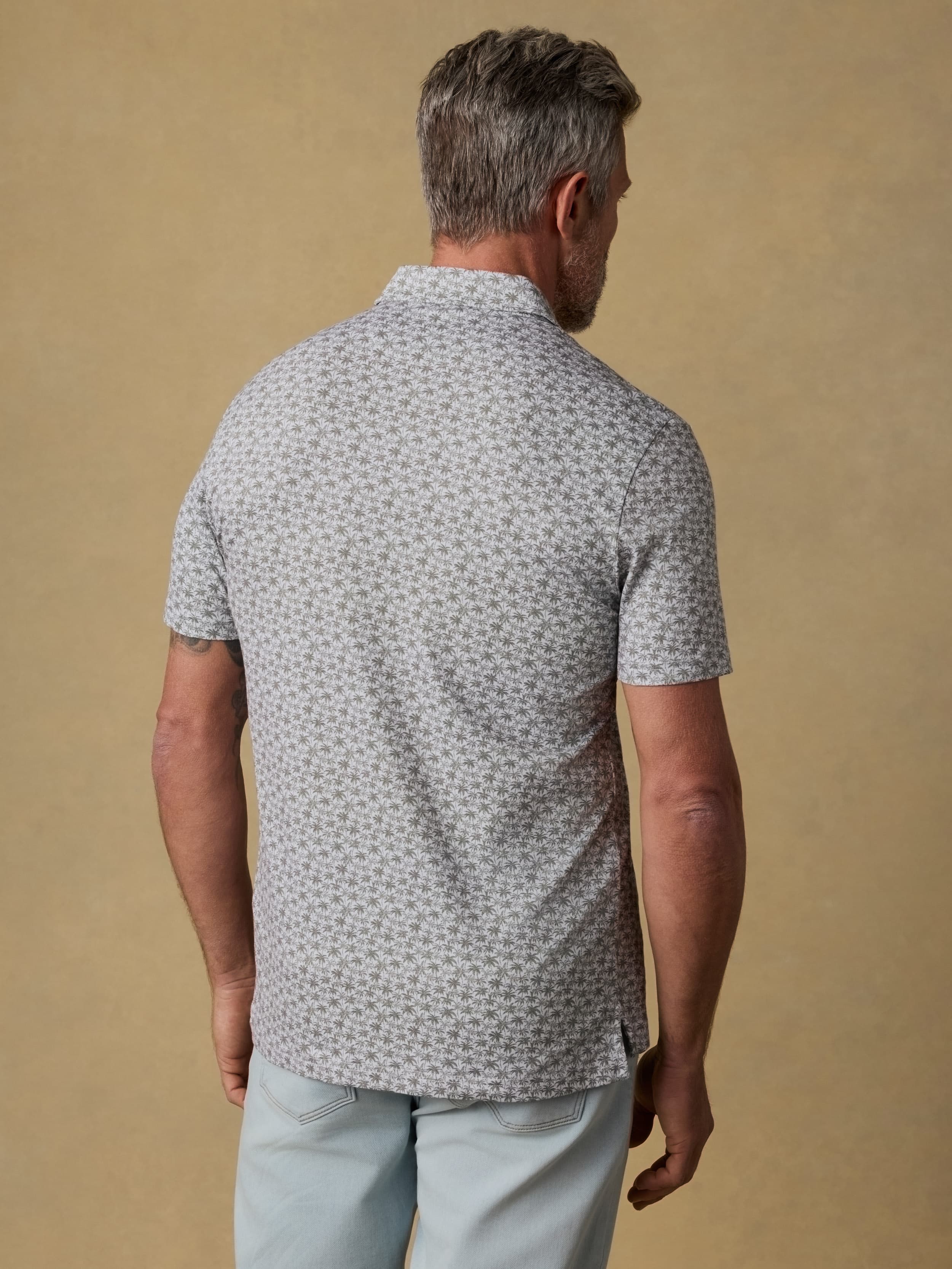 Short-Sleeve Movement™ Pique Polo - Olive Palm Beach | Faherty Brand