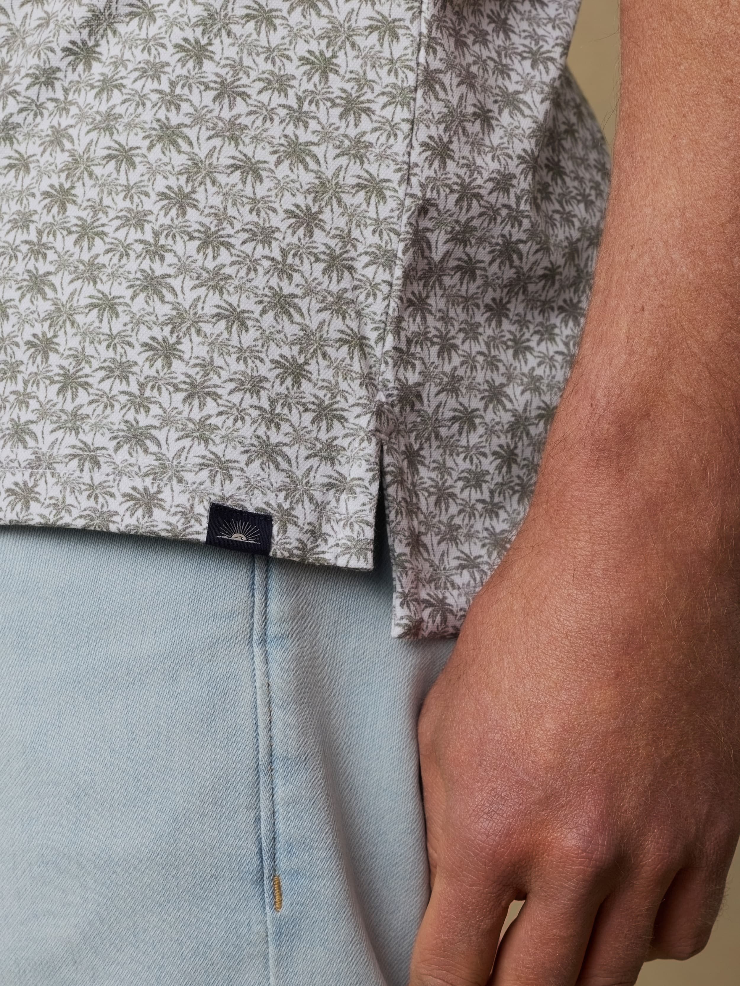 Short-Sleeve Movement™ Pique Polo - Olive Palm Beach | Faherty Brand