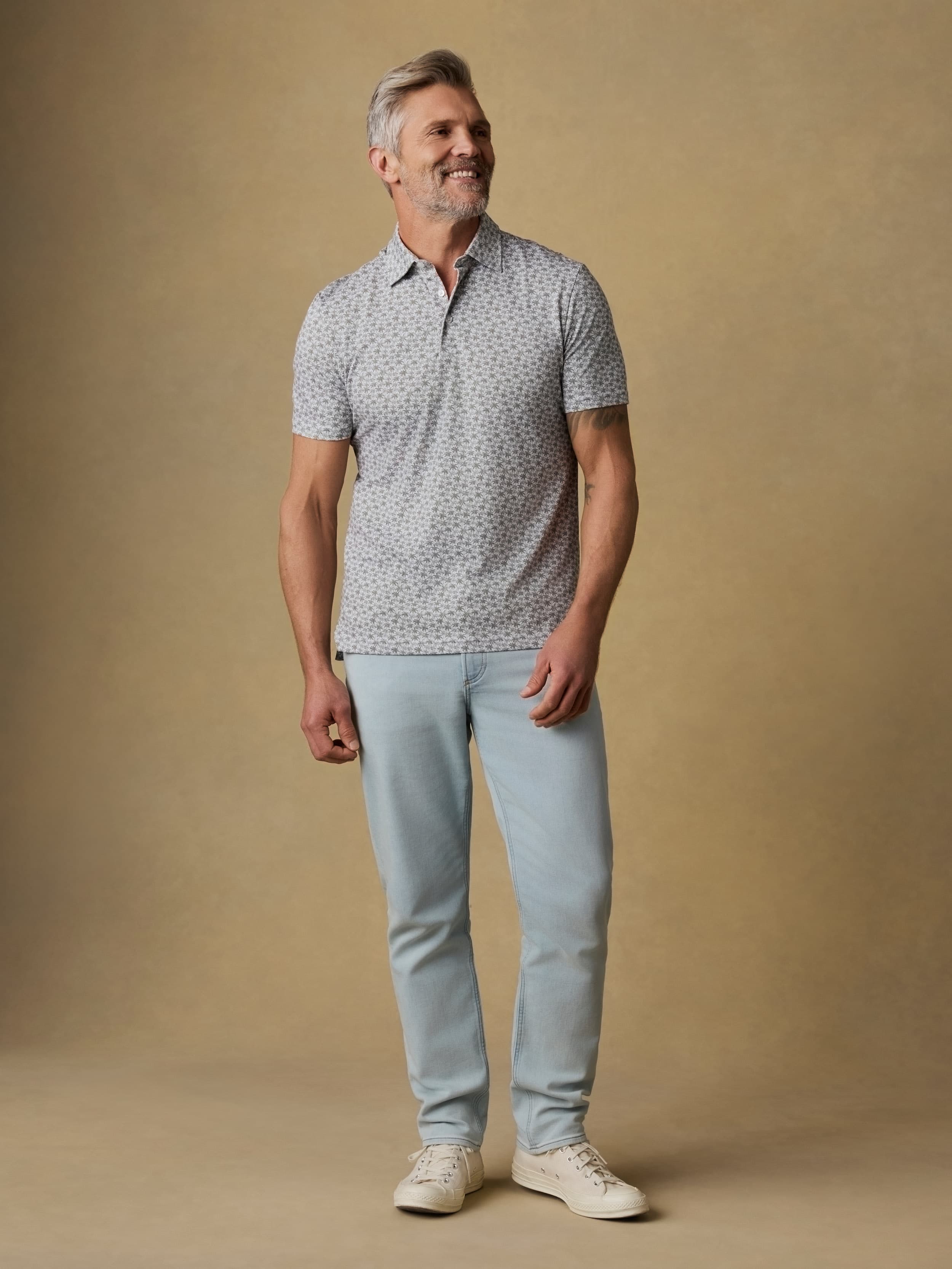 Short-Sleeve Movement™ Pique Polo - Olive Palm Beach | Faherty Brand