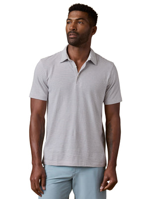 Sunwashed T-Shirt Polo - Coastal Glacier Stripe