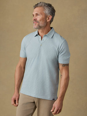 Sunwashed T-Shirt Polo - Dune Stripe Mist