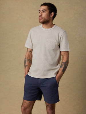 Short-Sleeve Recycled Cotton Tee - Sand Point