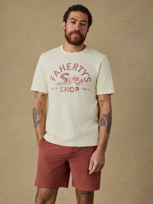 Surf Shop Sunwashed Regenerative Tee - Isle Sun