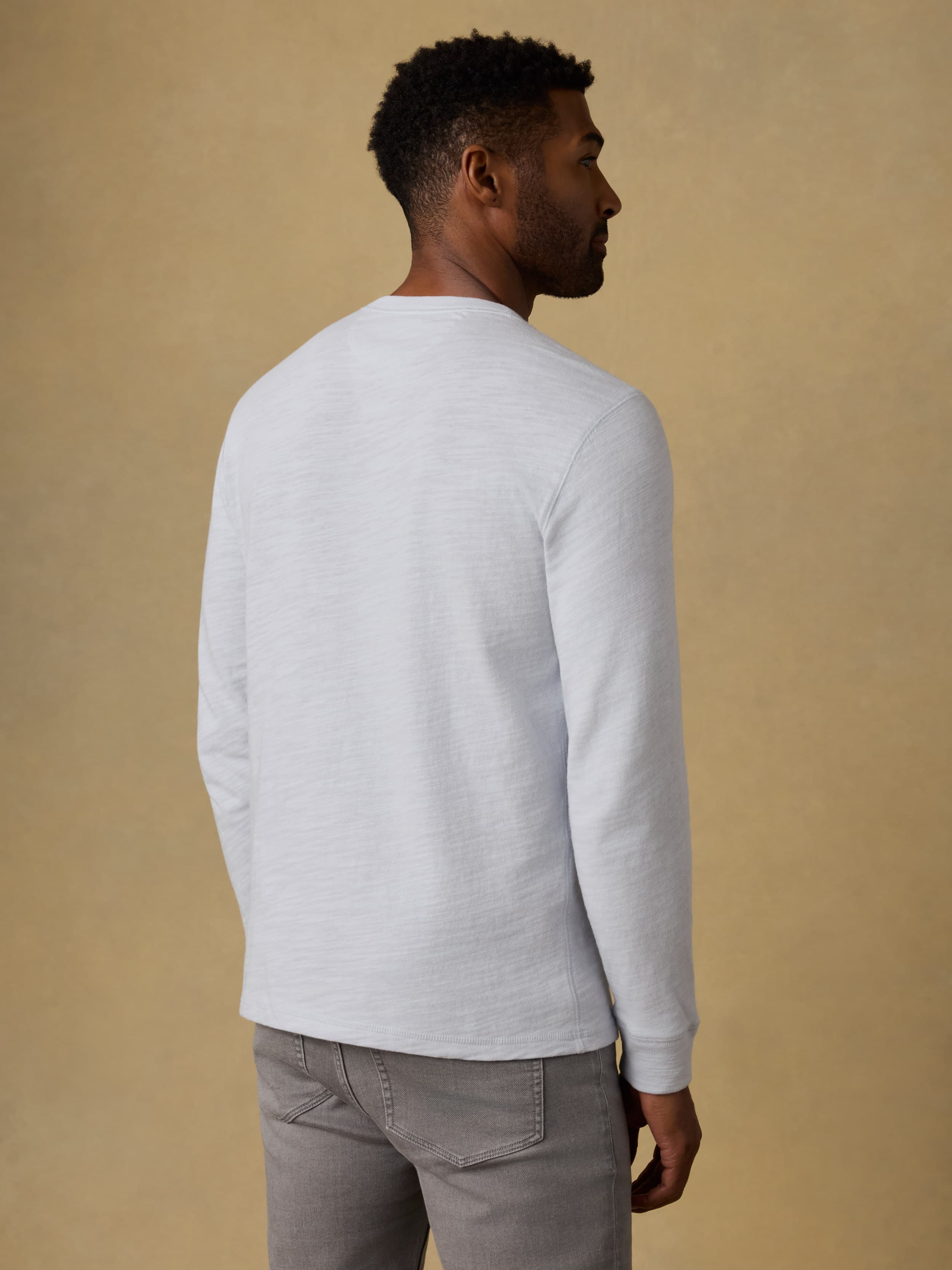 Sunwashed Organic Henley - Coastal Breeze | Faherty Brand