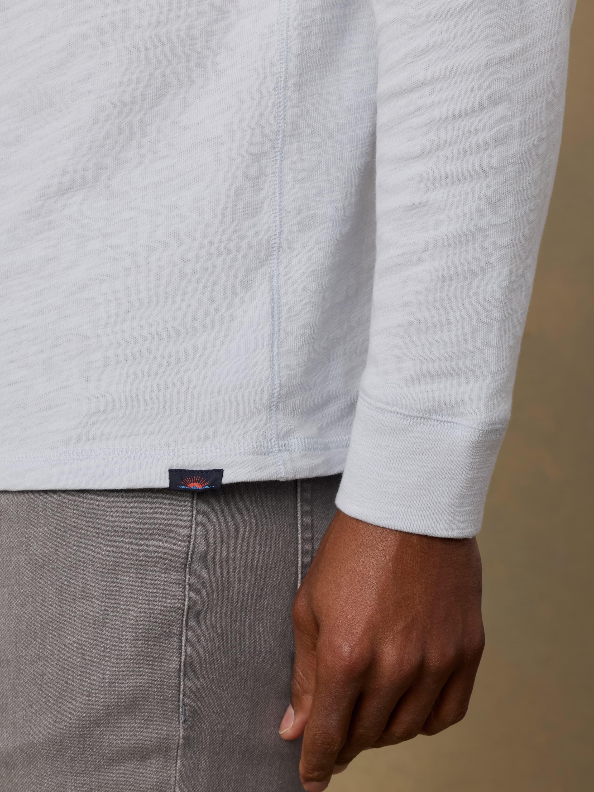 Sunwashed Organic Henley - Coastal Breeze | Faherty Brand