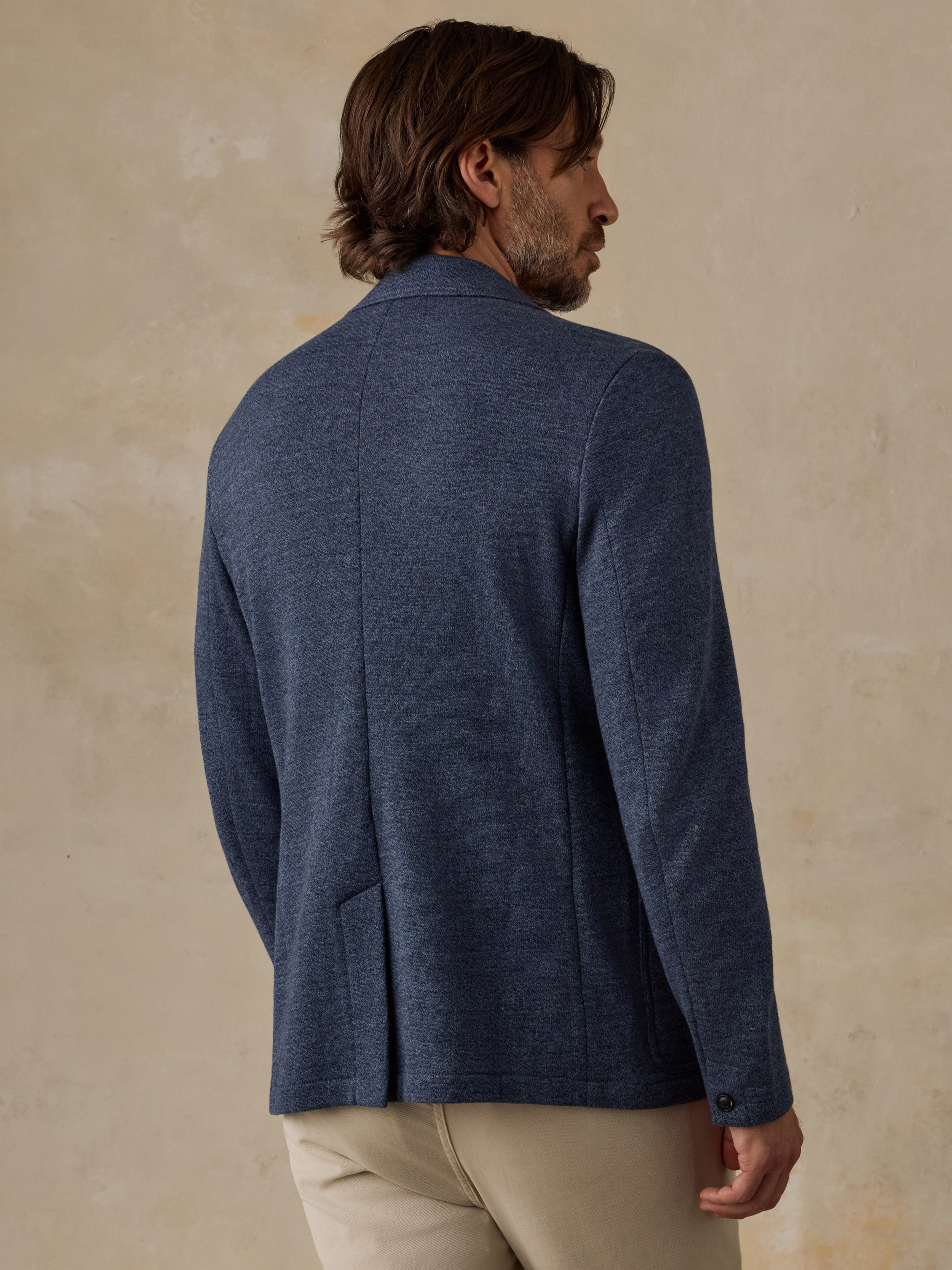 Inlet Knit Blazer - Deep Navy Melange | Faherty Brand