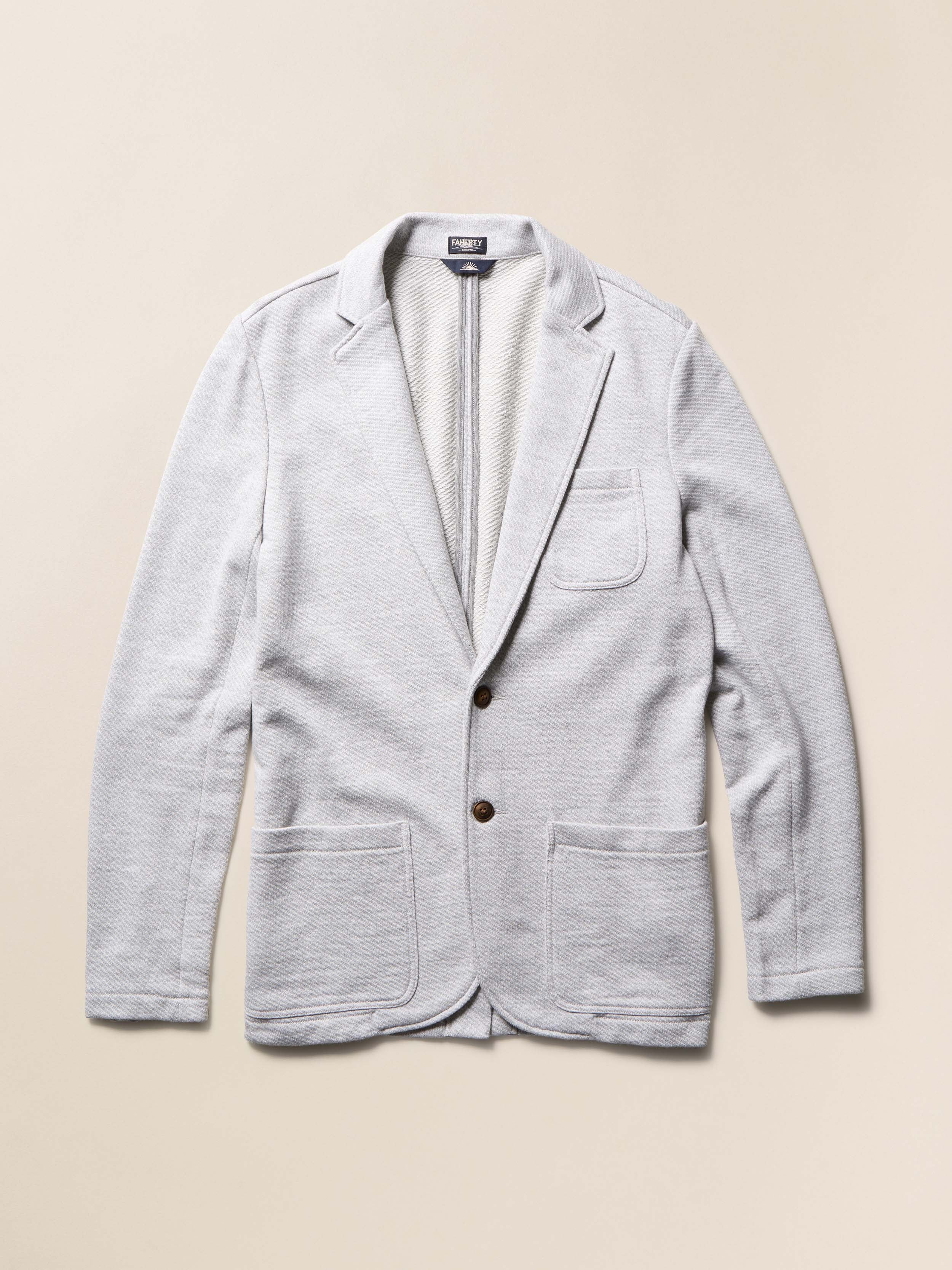 Inlet Knit Blazer - Heather Grey | Faherty Brand
