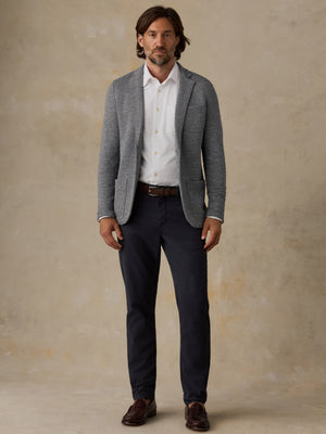 Inlet Knit Blazer (Short) - Medium Grey Melange