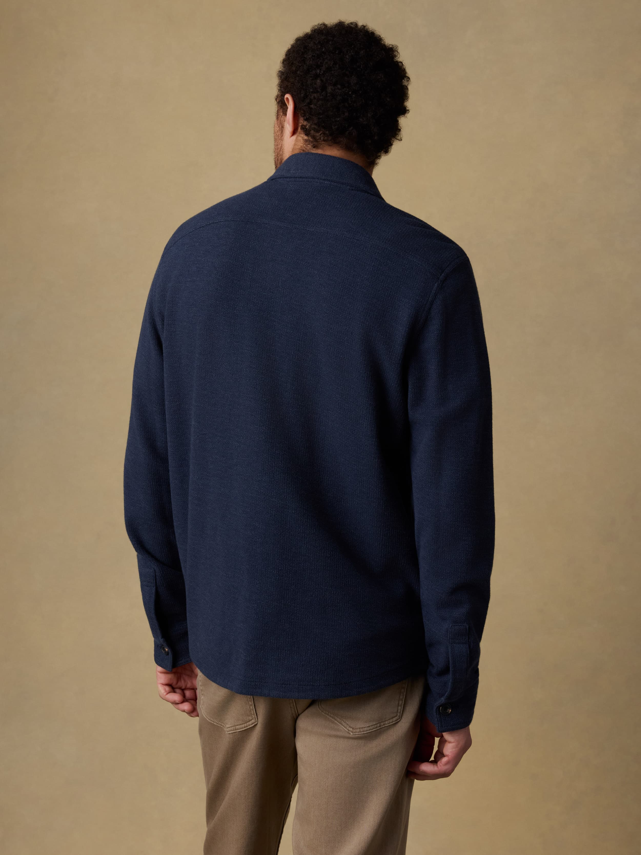 Highland Knit CPO - Navy Ridge Melange | Faherty Brand