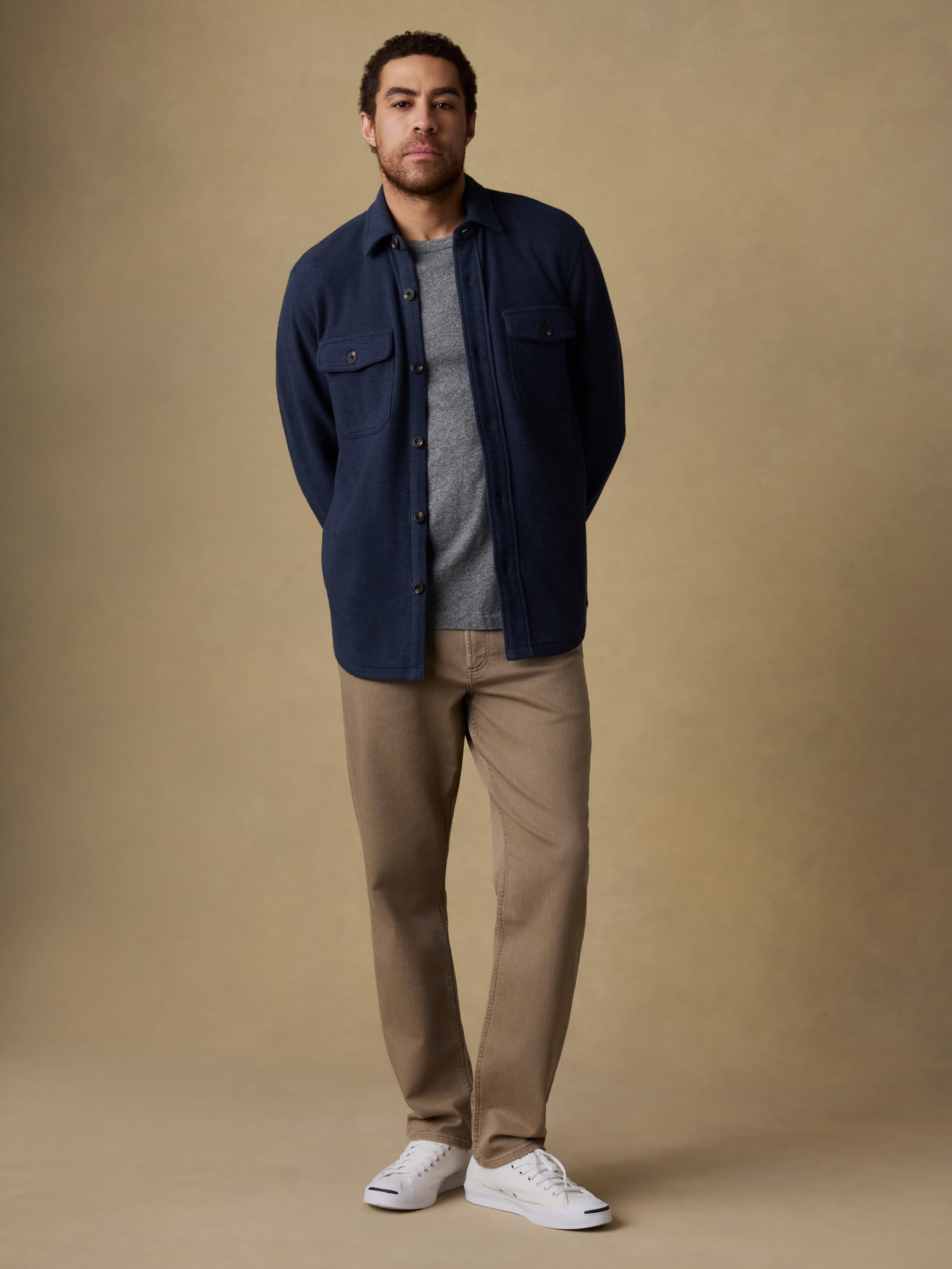 Highland Knit CPO - Navy Ridge Melange | Faherty Brand
