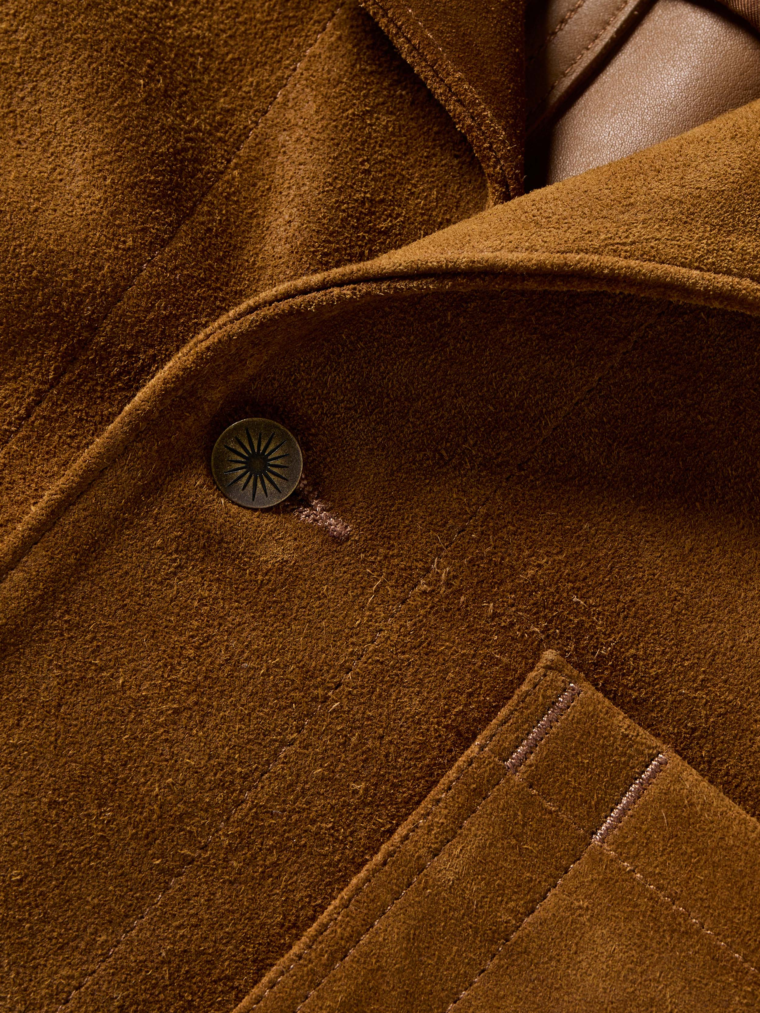 Suede Studio Jacket - Golden Chestnut | Faherty Brand