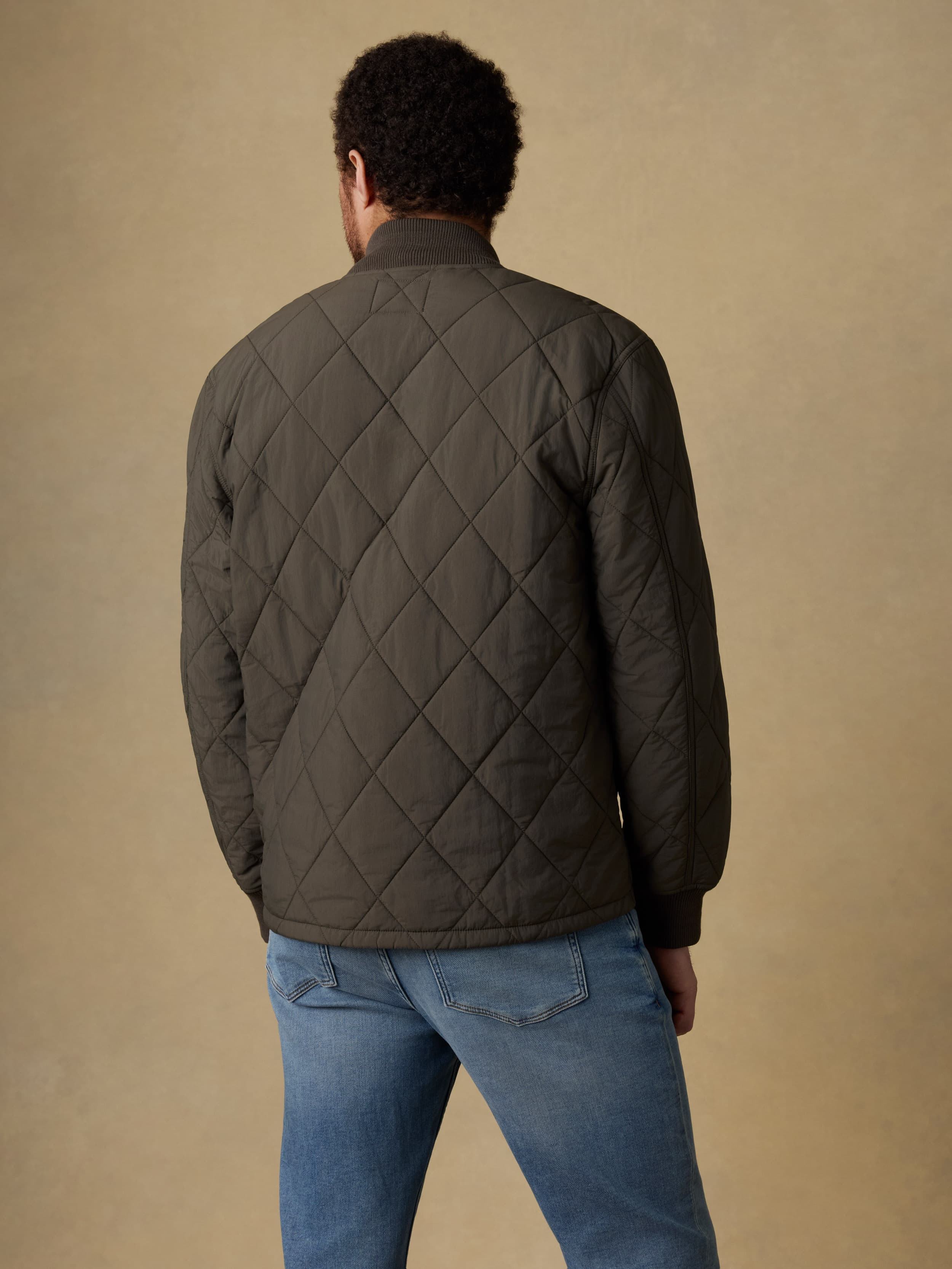 Quilted Liner Jacket - Summit Olive | Faherty Brand
