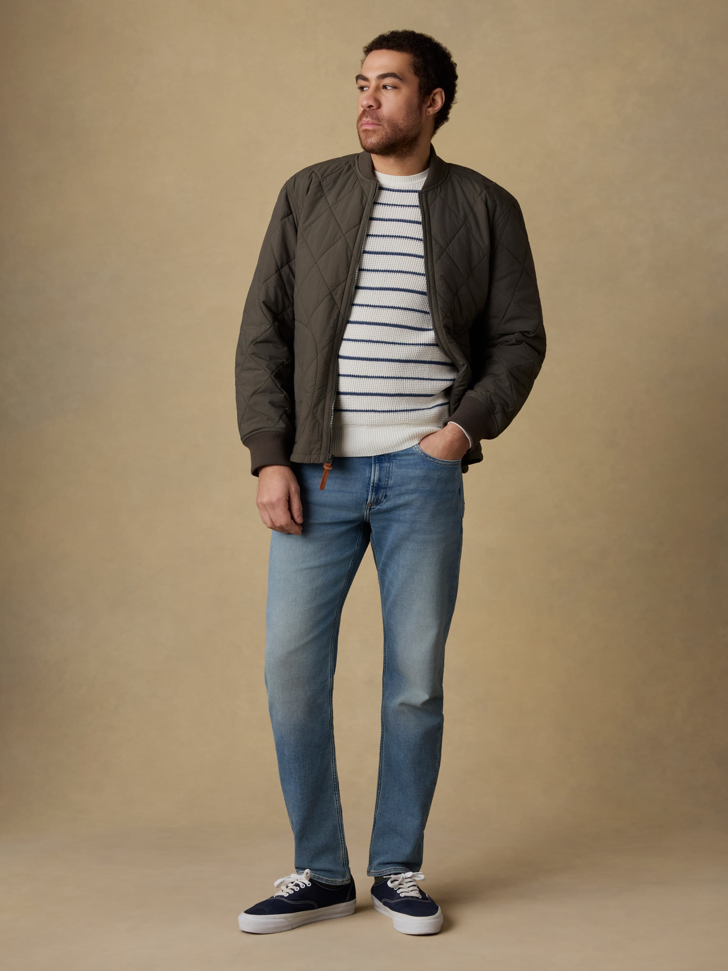 Quilted Liner Jacket - Summit Olive | Faherty Brand