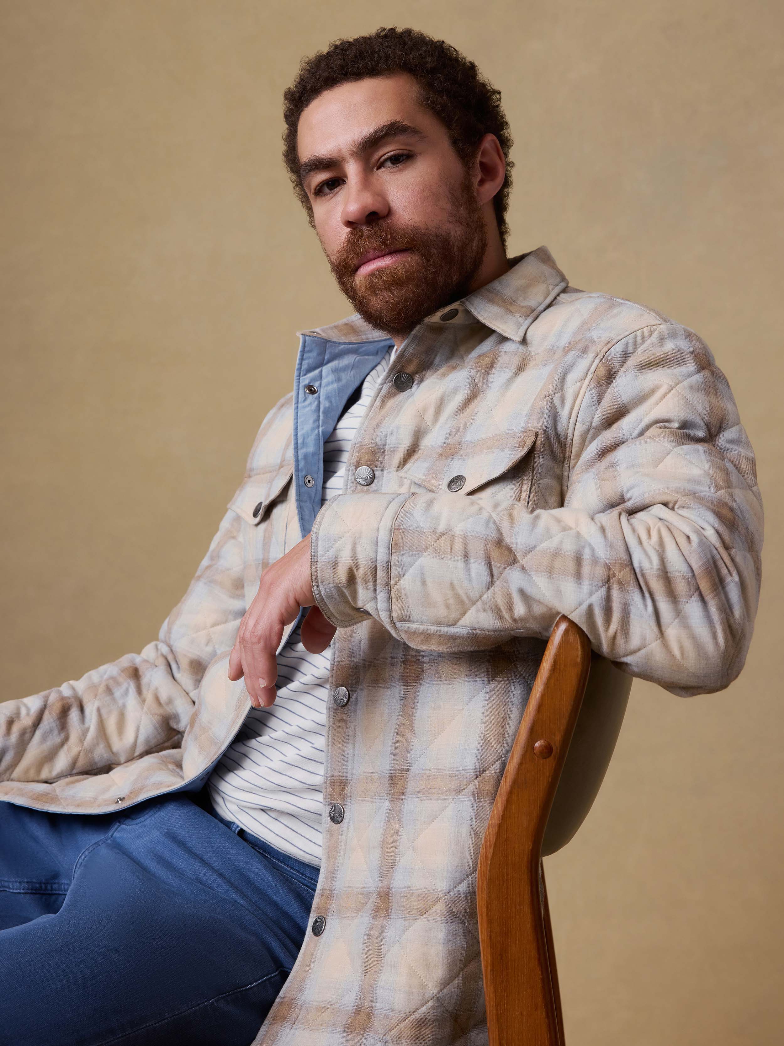 Northwoods Shirt Jacket - Boneyard Plaid | Faherty Brand