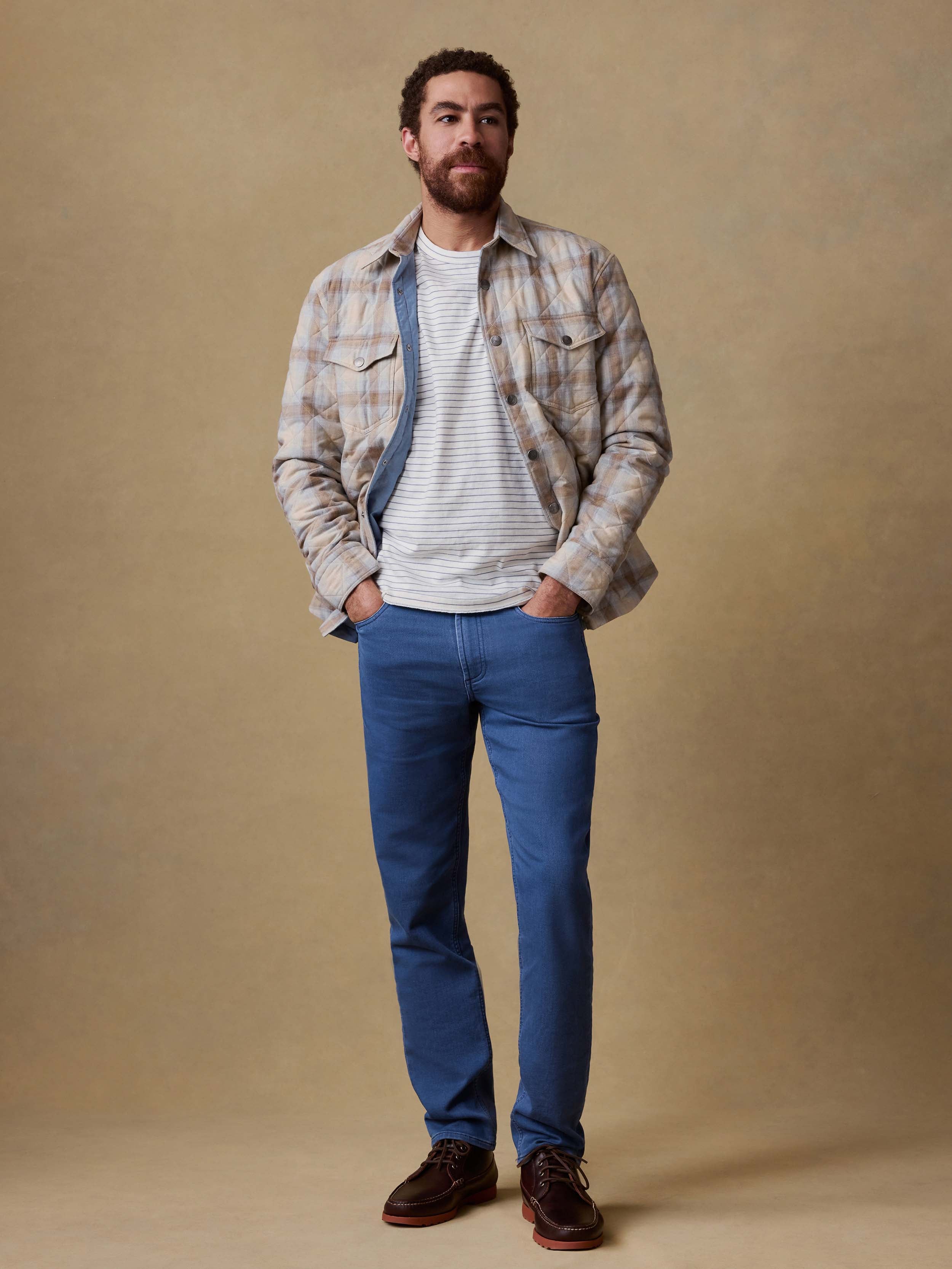 Northwoods Shirt Jacket - Boneyard Plaid | Faherty Brand