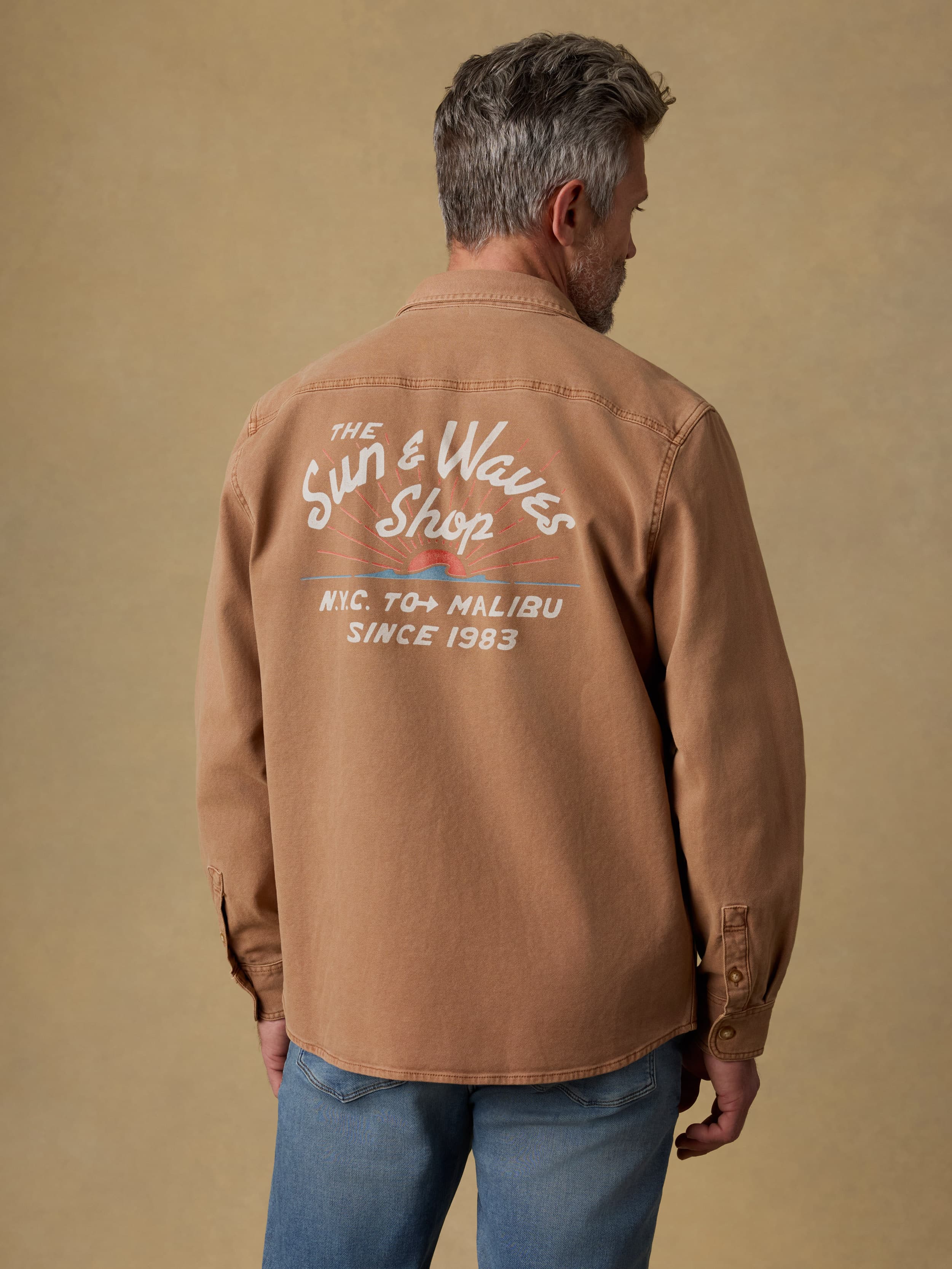 Surf Shop Sunwashed Canvas CPO - Dijon | Faherty Brand