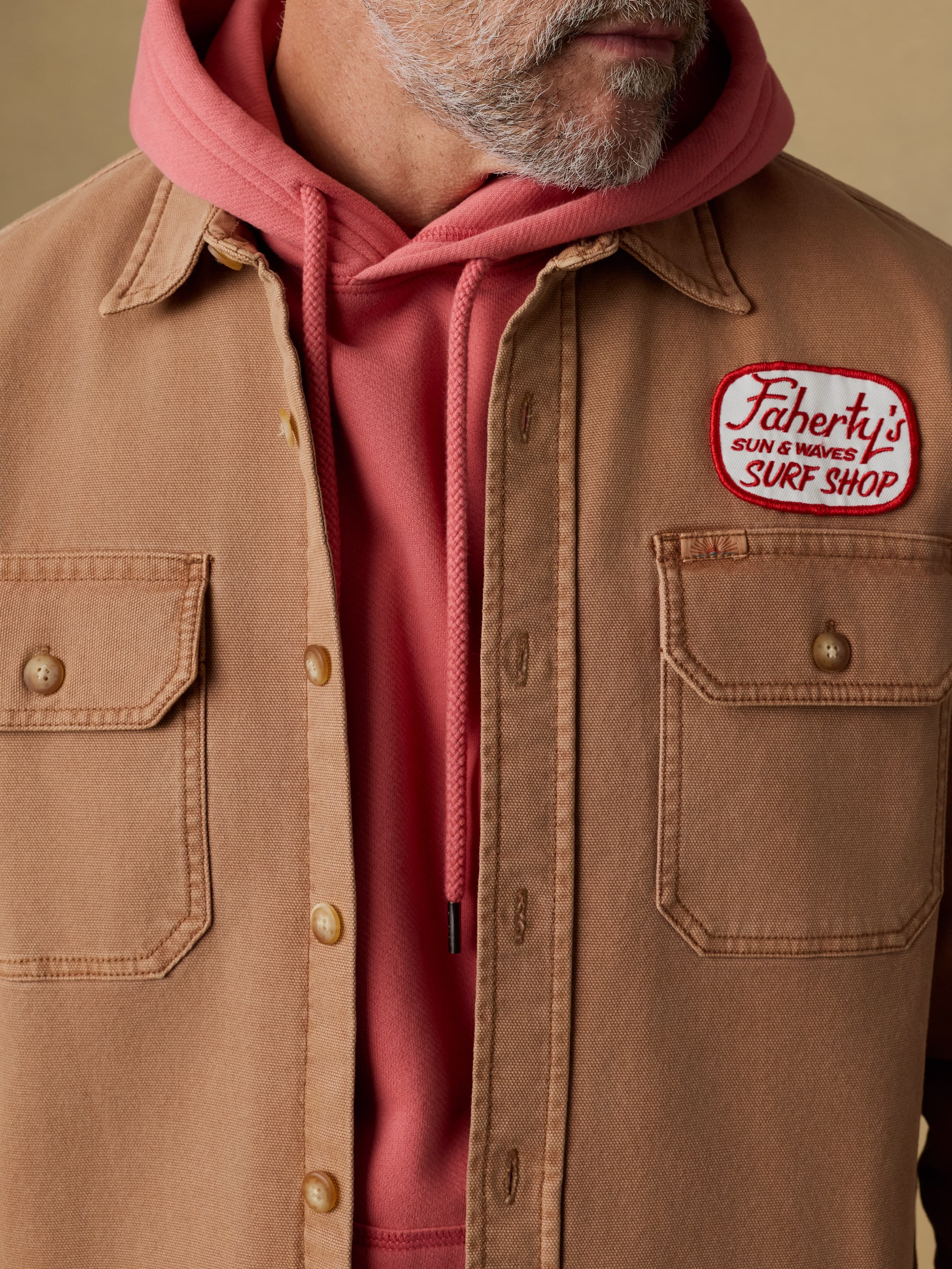 Surf Shop Sunwashed Canvas CPO - Dijon | Faherty Brand