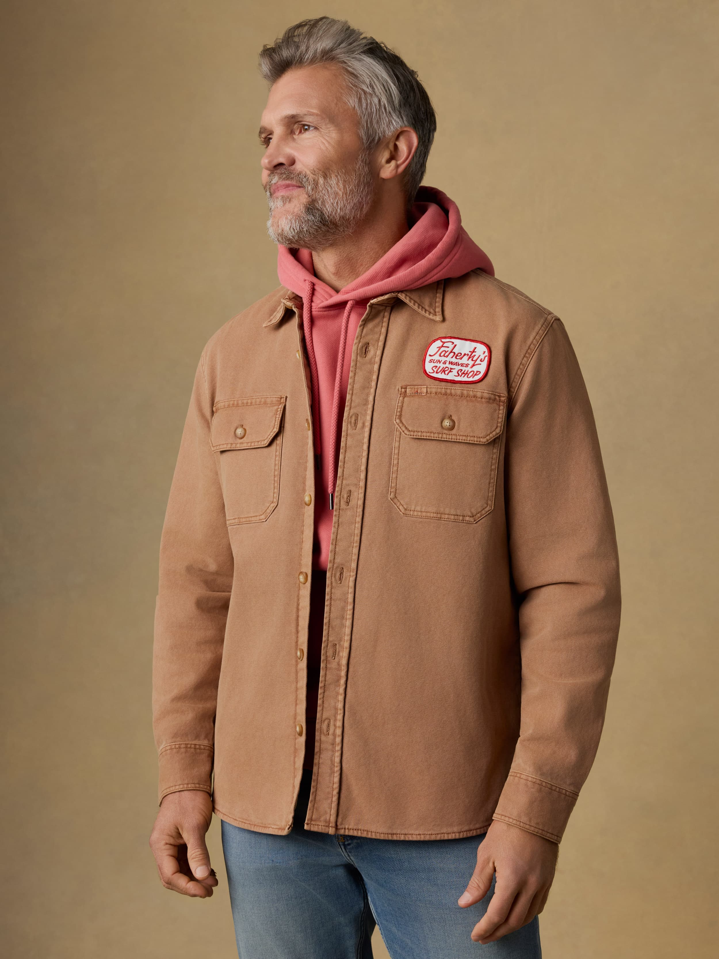 Surf Shop Sunwashed Canvas CPO - Dijon | Faherty Brand