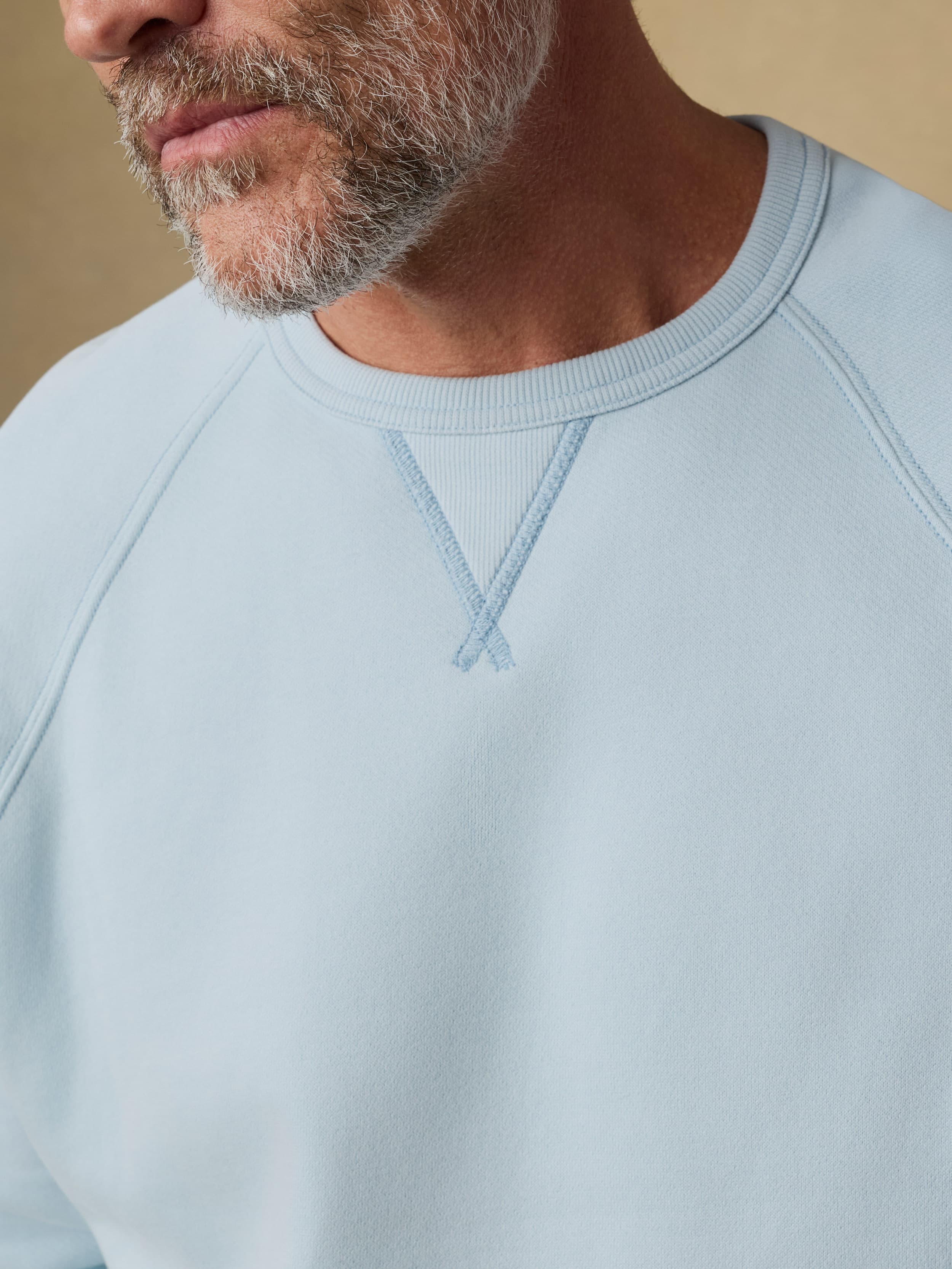 High Standard Fleece Crewneck - Blue Brook | Faherty Brand