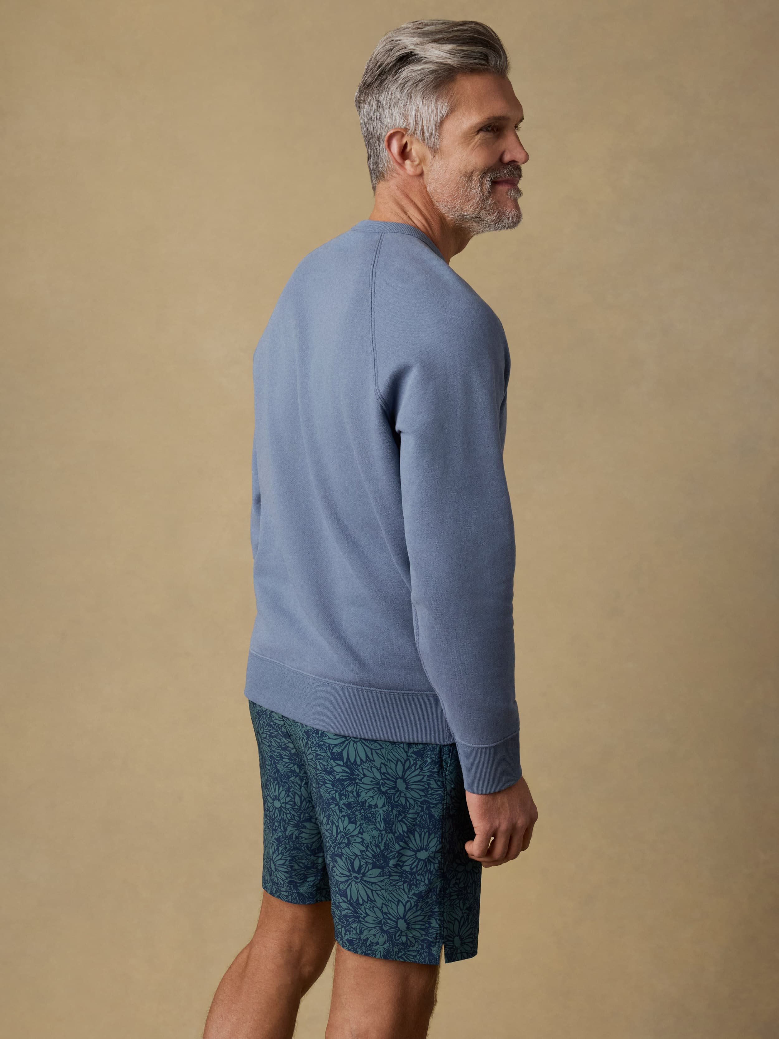High Standard Fleece Crewneck - Flint | Faherty Brand