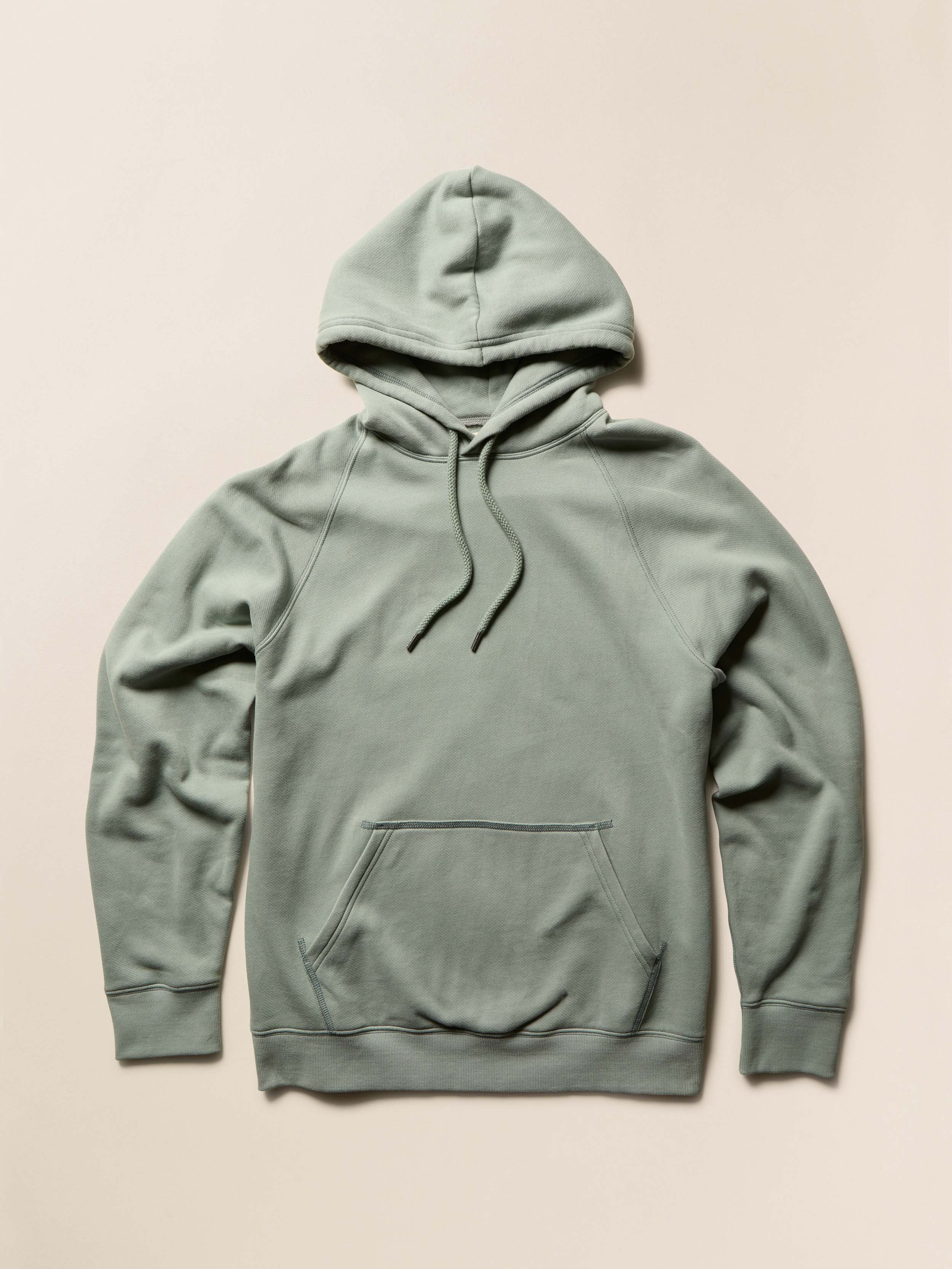 High Standard Fleece Hoodie - Aspen Green | Faherty Brand