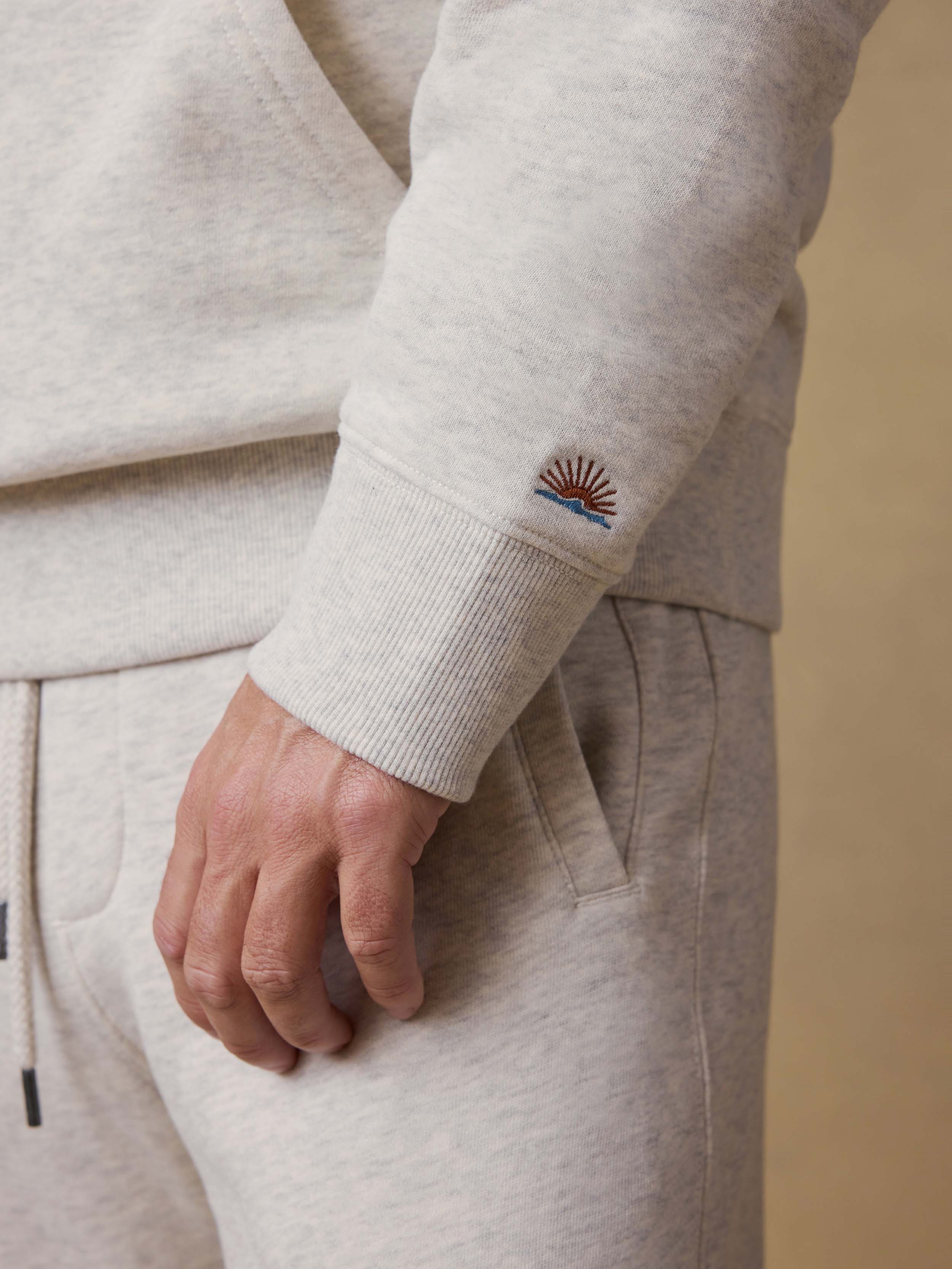 High Standard Fleece Hoodie - Antique Ivory Heather | Faherty Brand