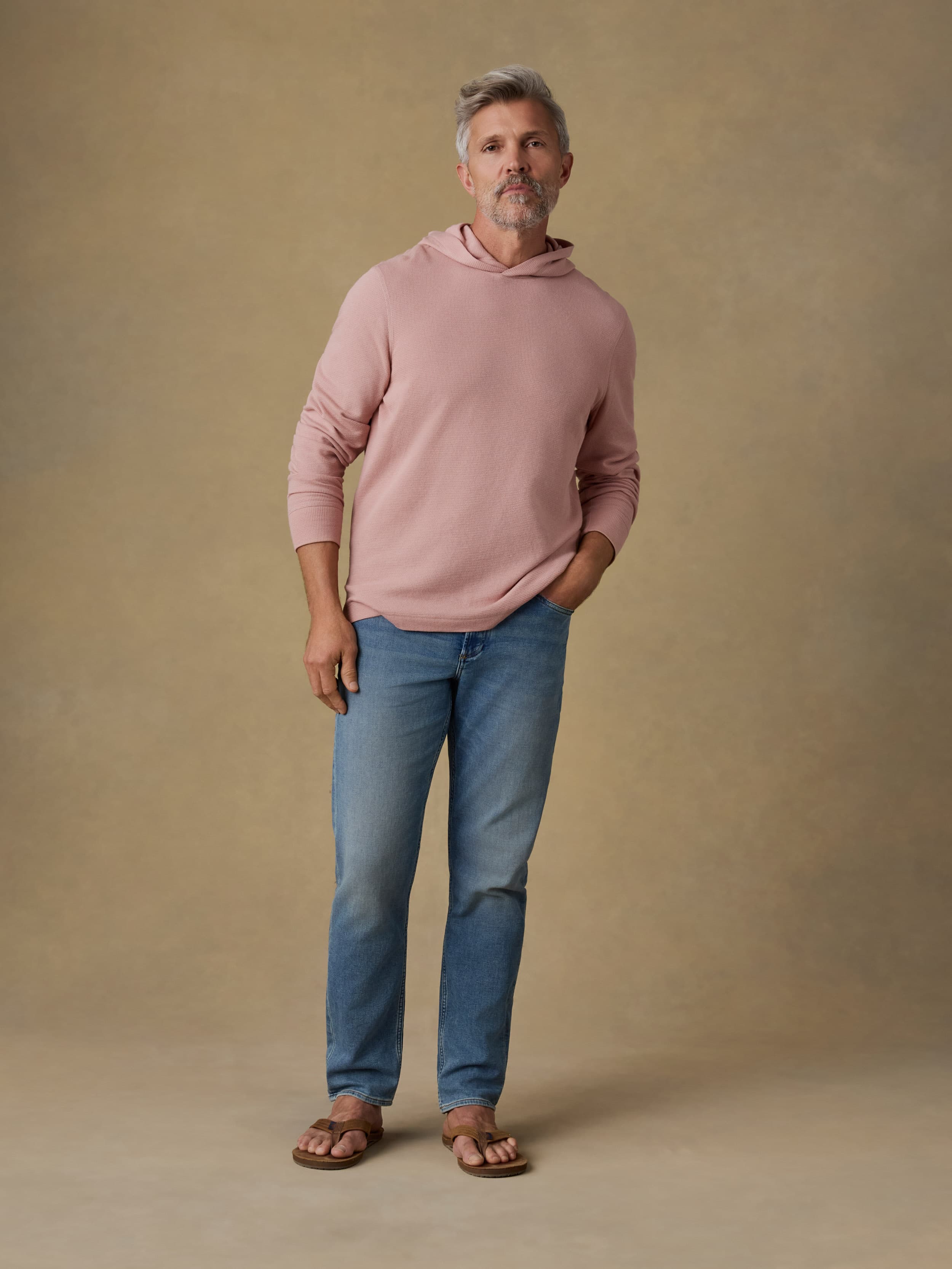 Waffle Hoodie - Desert Pink | Faherty Brand
