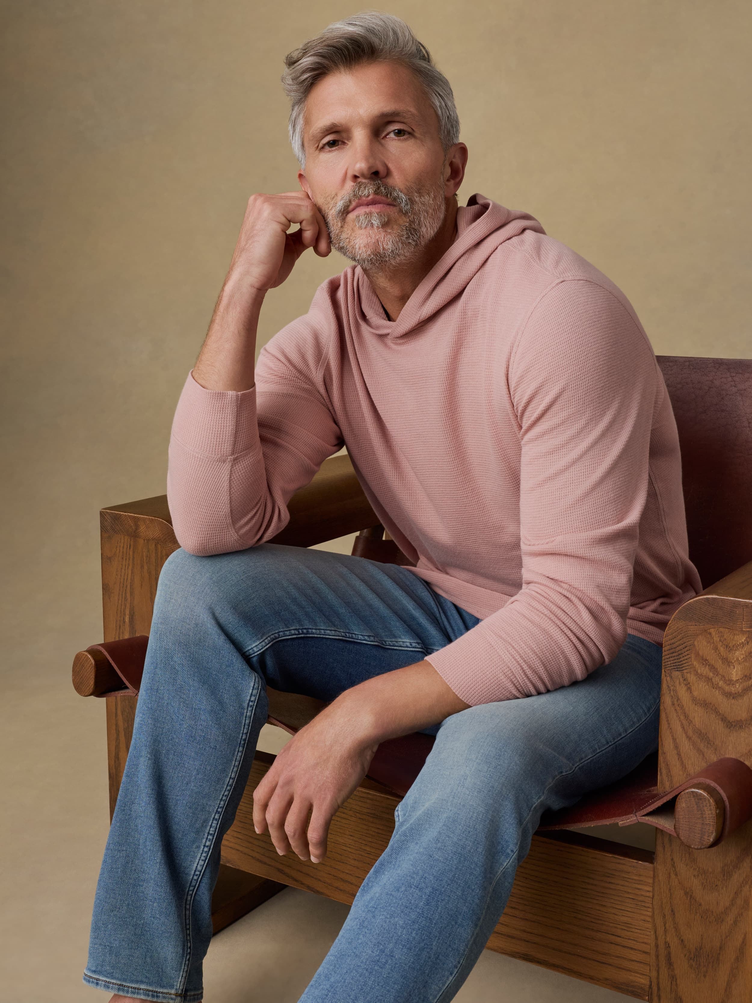 Waffle Hoodie - Desert Pink | Faherty Brand