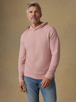 Waffle Hoodie - Desert Pink