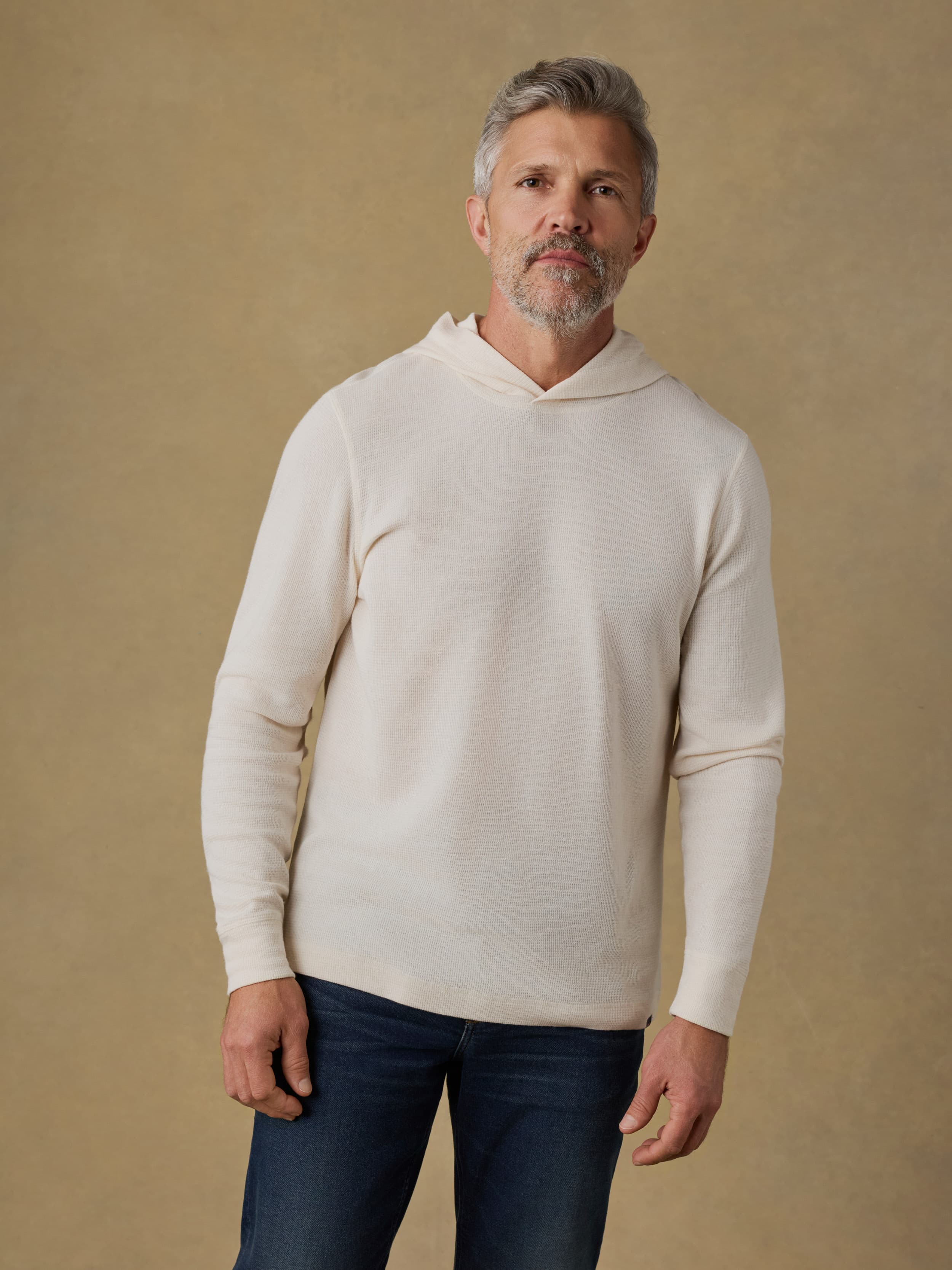 Waffle Hoodie - Whitecap | Faherty Brand