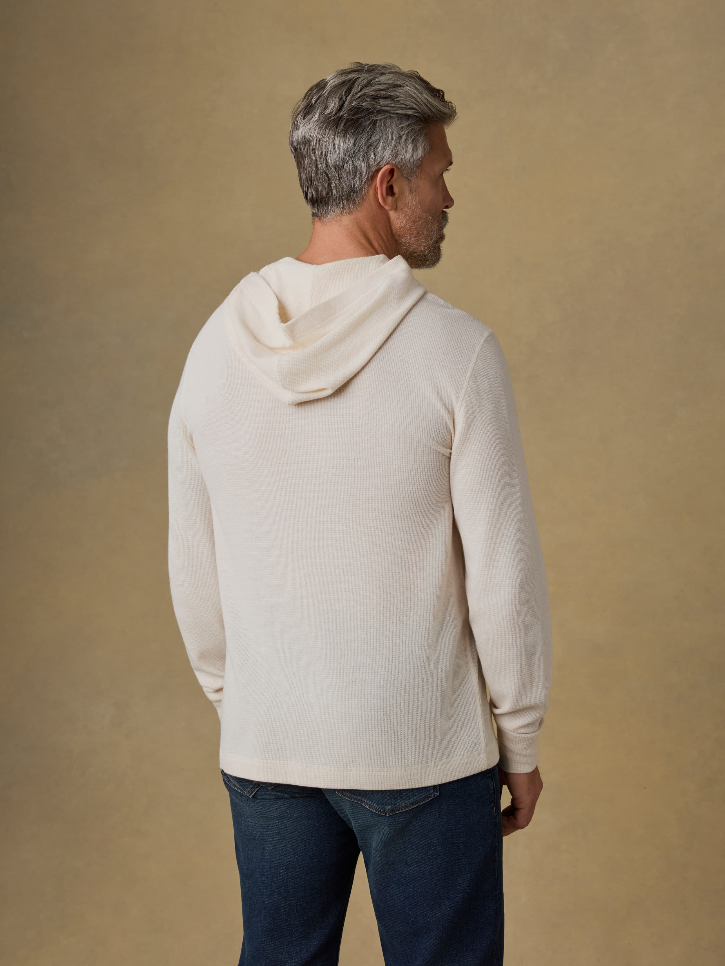 Waffle Hoodie - Whitecap | Faherty Brand