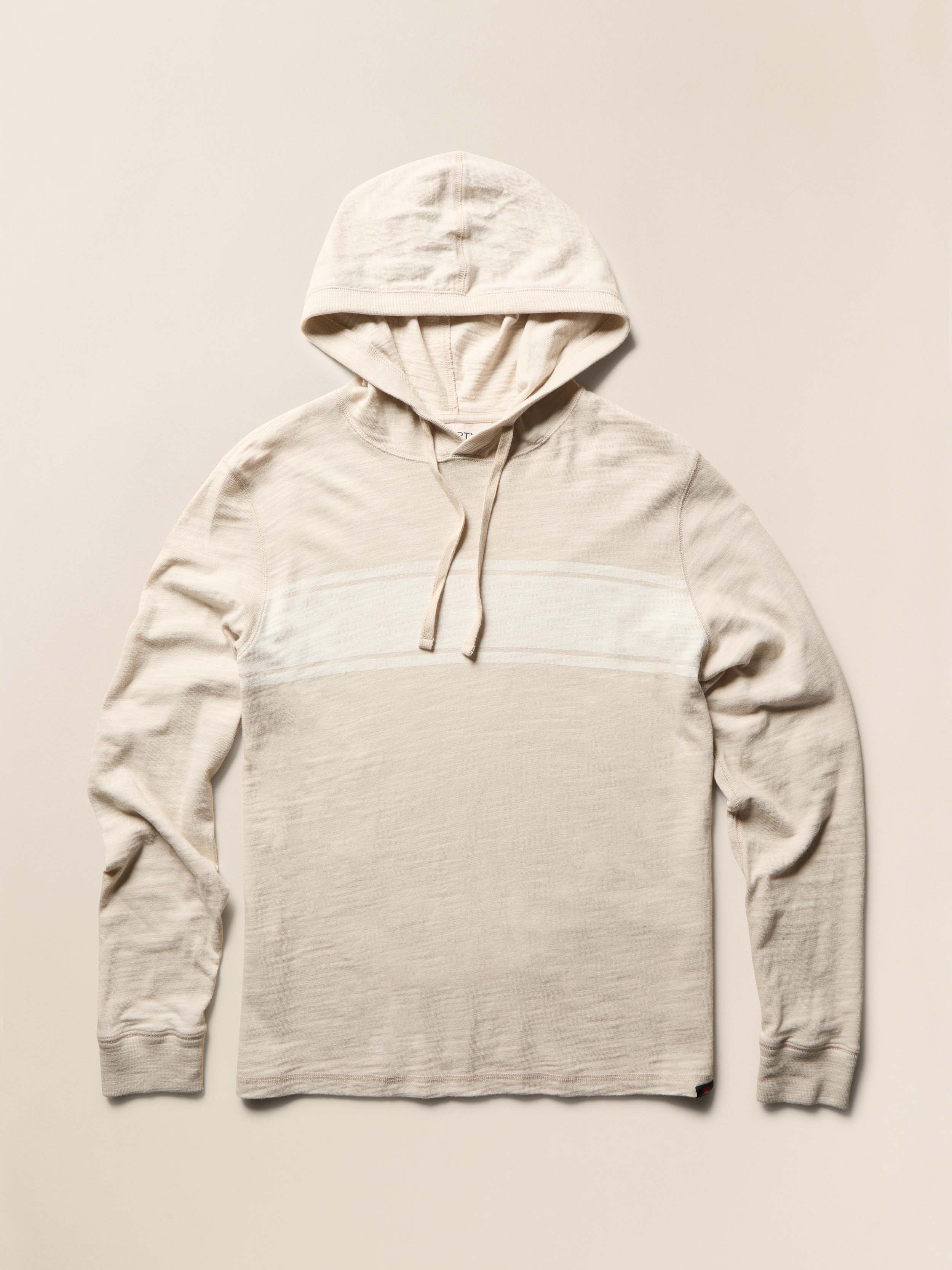 Sunwashed Organic Hoodie - Ice Grey Surf Stripe | Faherty Brand