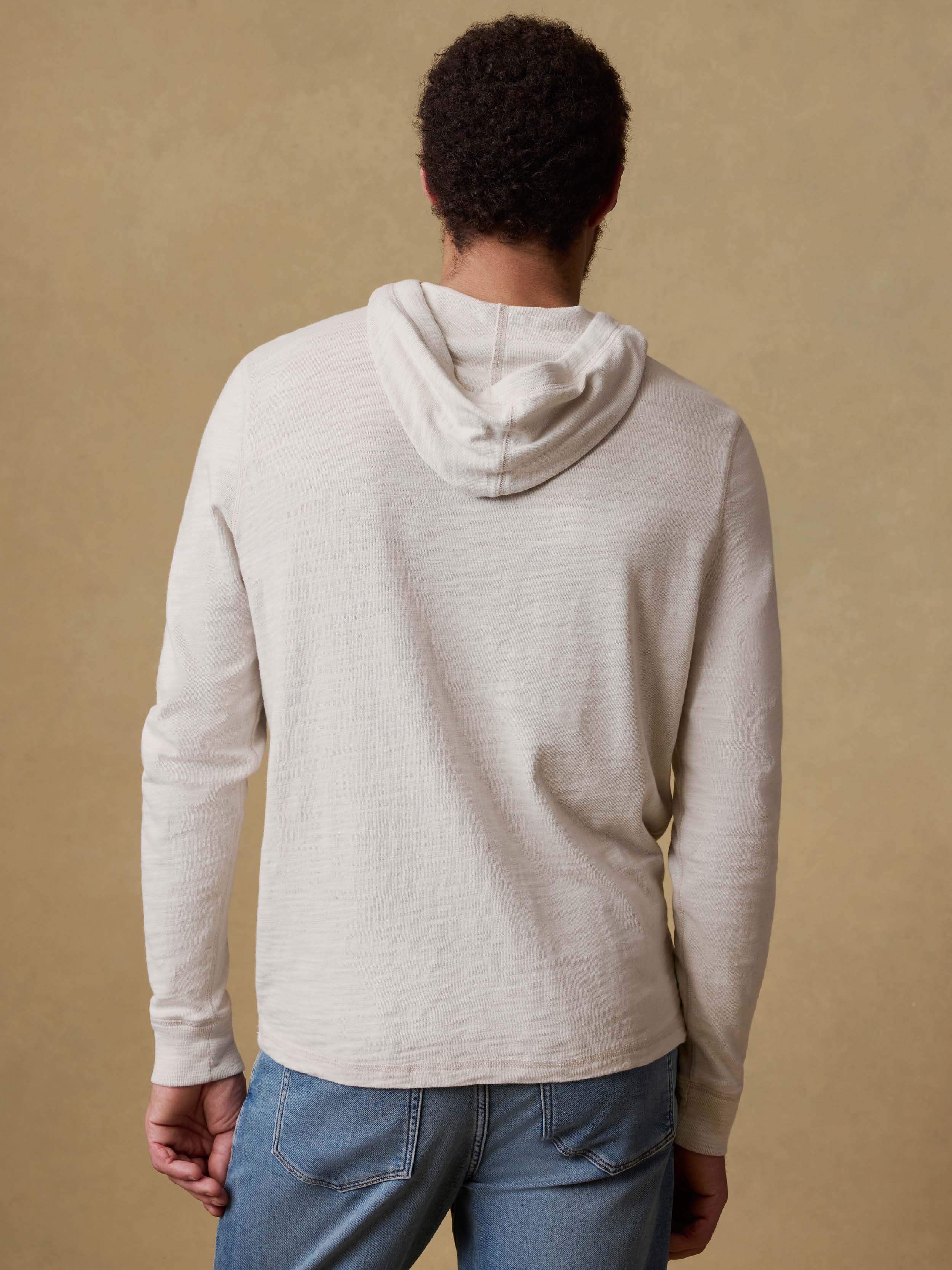Sunwashed Organic Hoodie - Ice Grey Surf Stripe | Faherty Brand