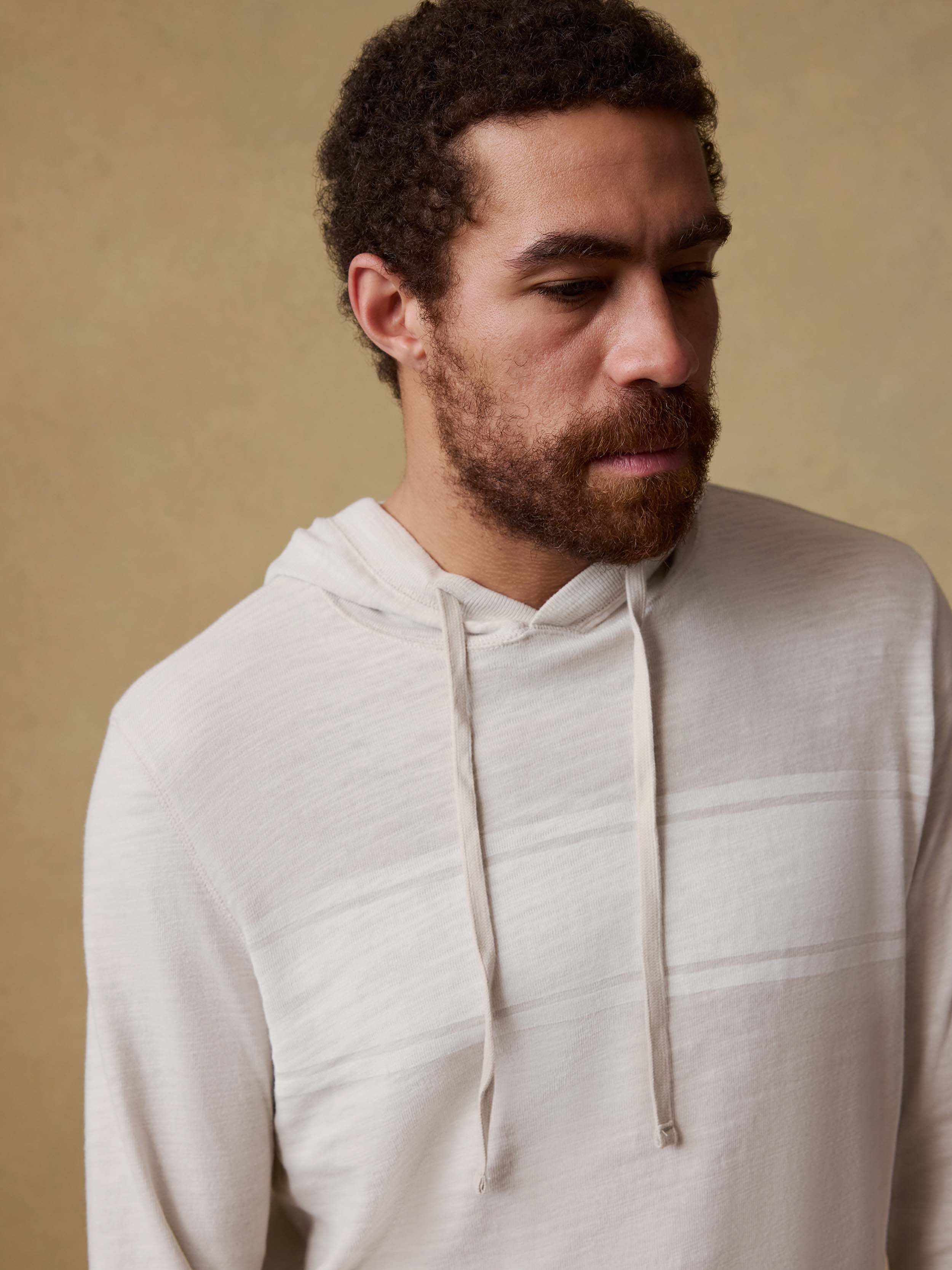 Sunwashed Organic Hoodie - Ice Grey Surf Stripe | Faherty Brand