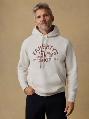 Surf Shop High Standard Fleece Hoodie - Antique Ivory Heather