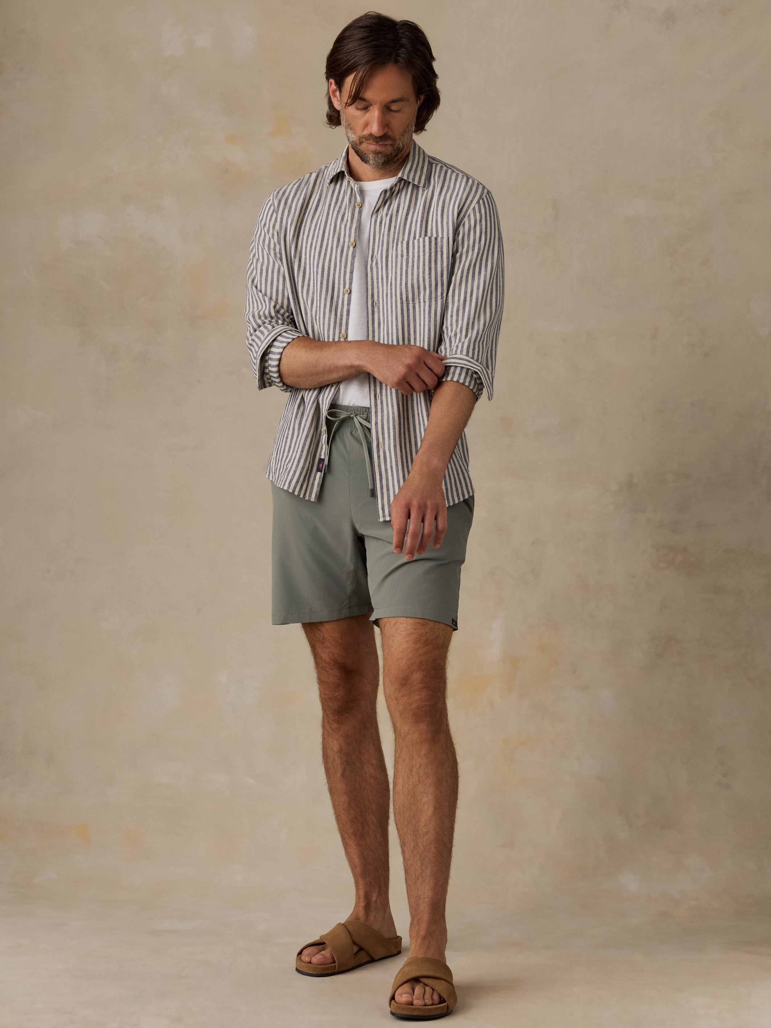 Shorelite Trunk (7") - Coastal Fern | Faherty Brand