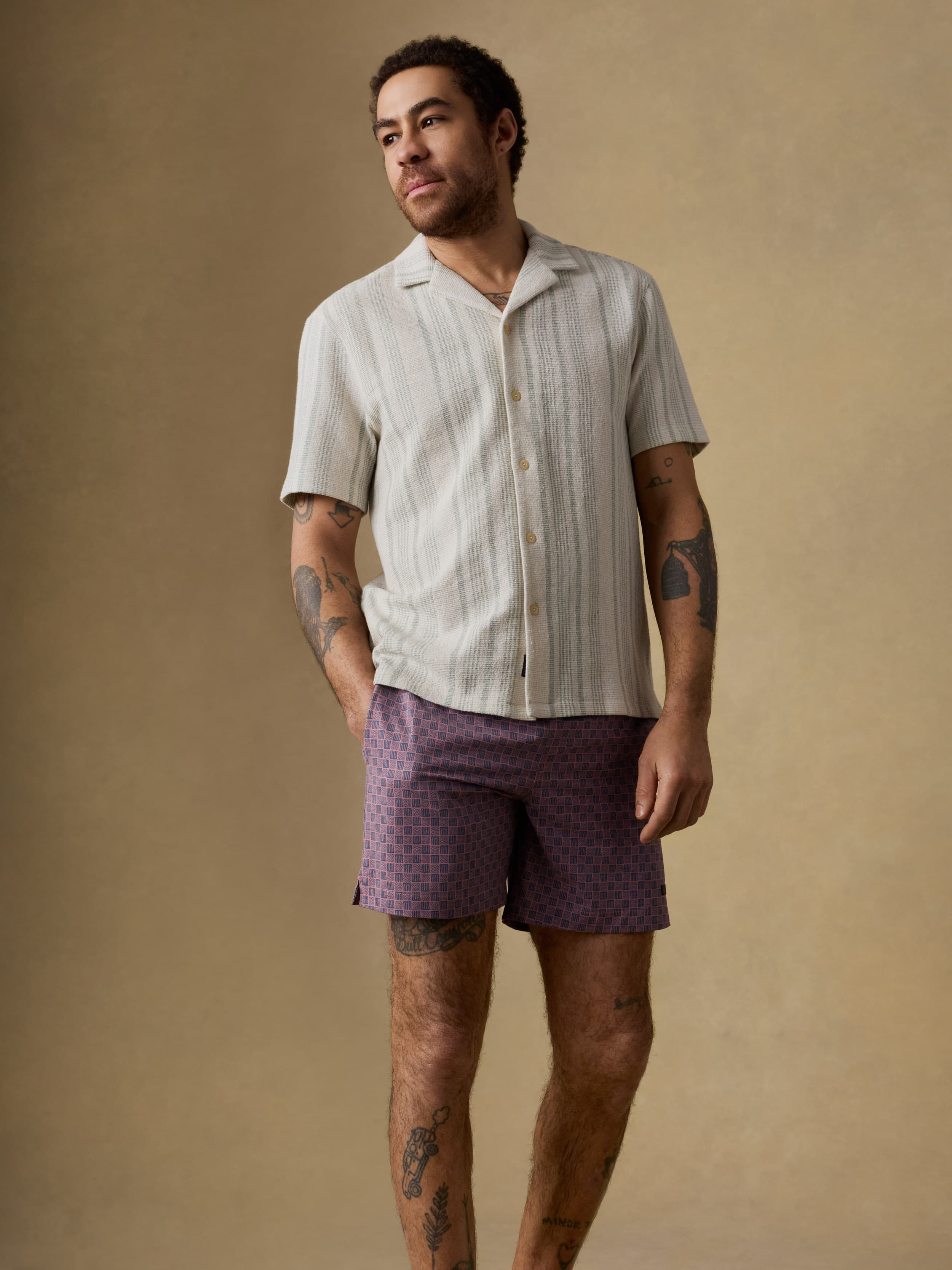All Day™ Trunk (6") - Navy Clay Bricks | Faherty Brand