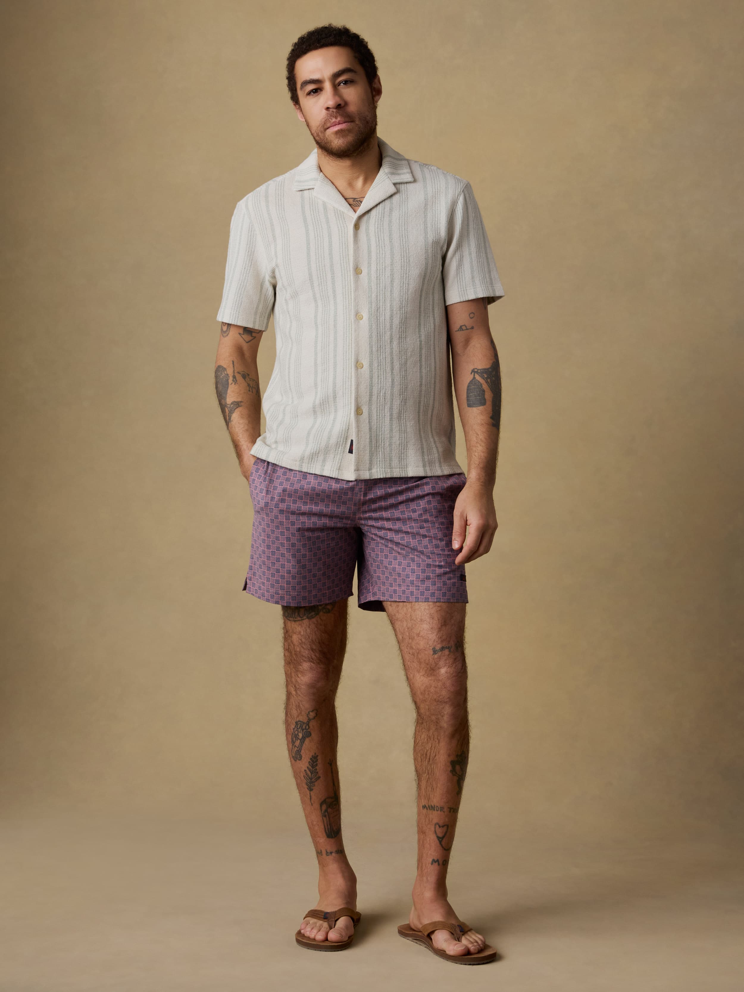 All Day™ Trunk (6") - Navy Clay Bricks | Faherty Brand