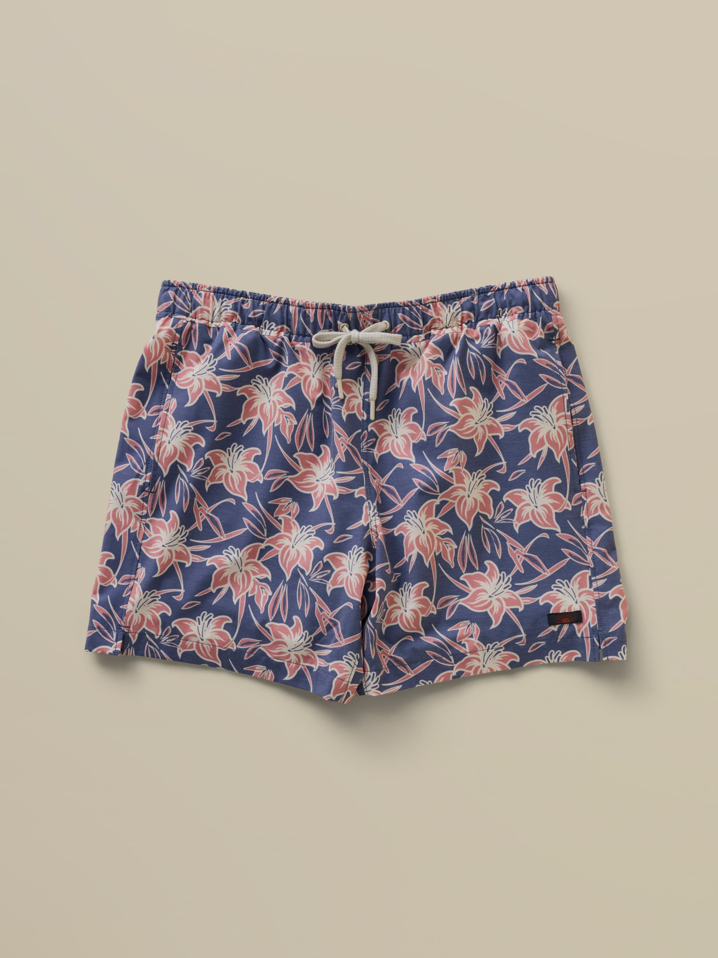 All Day™ Trunk (6") - Navy Red Lotus | Faherty Brand