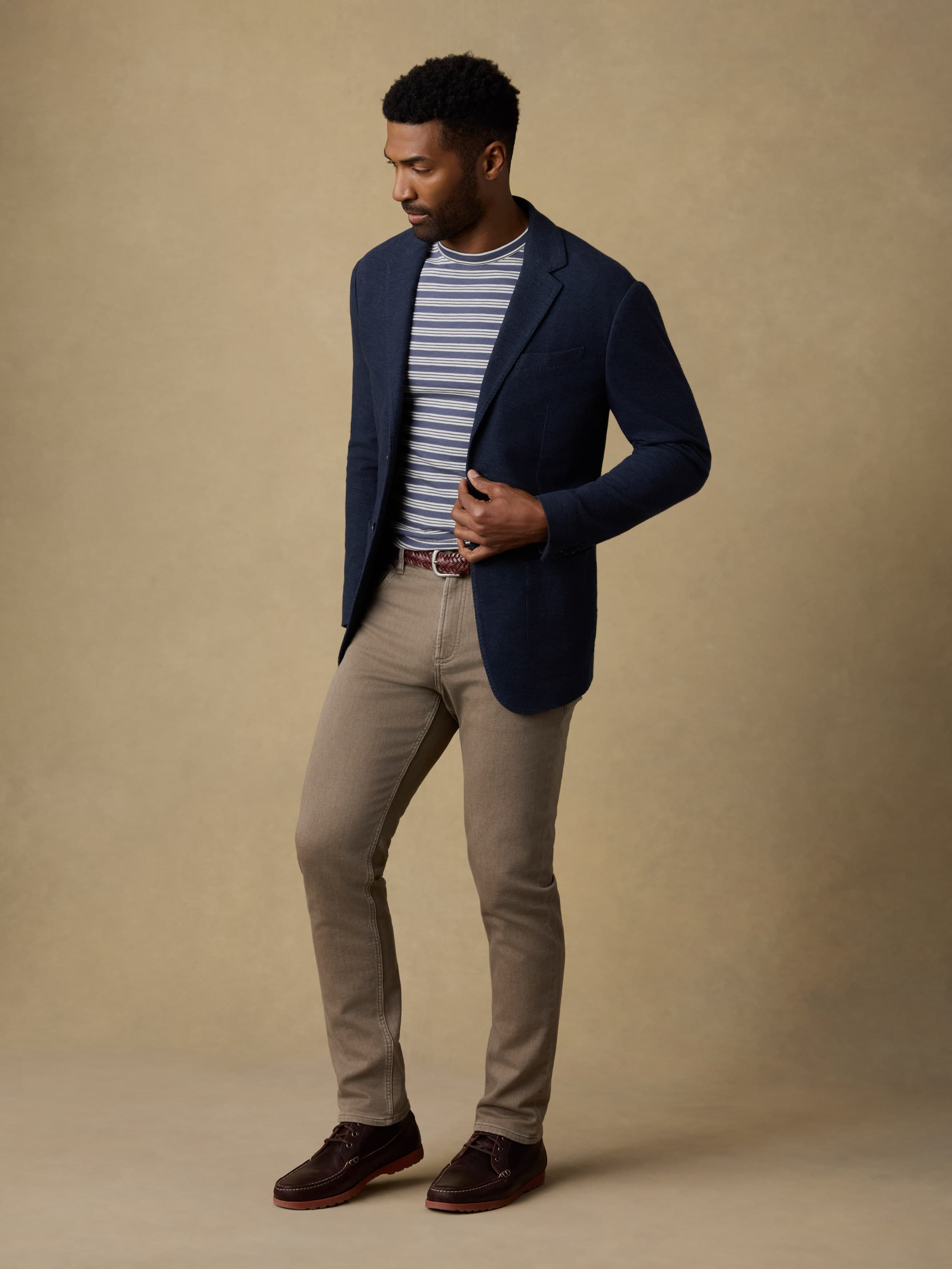 Highland Knit Blazer - Navy Ridge Melange | Faherty Brand