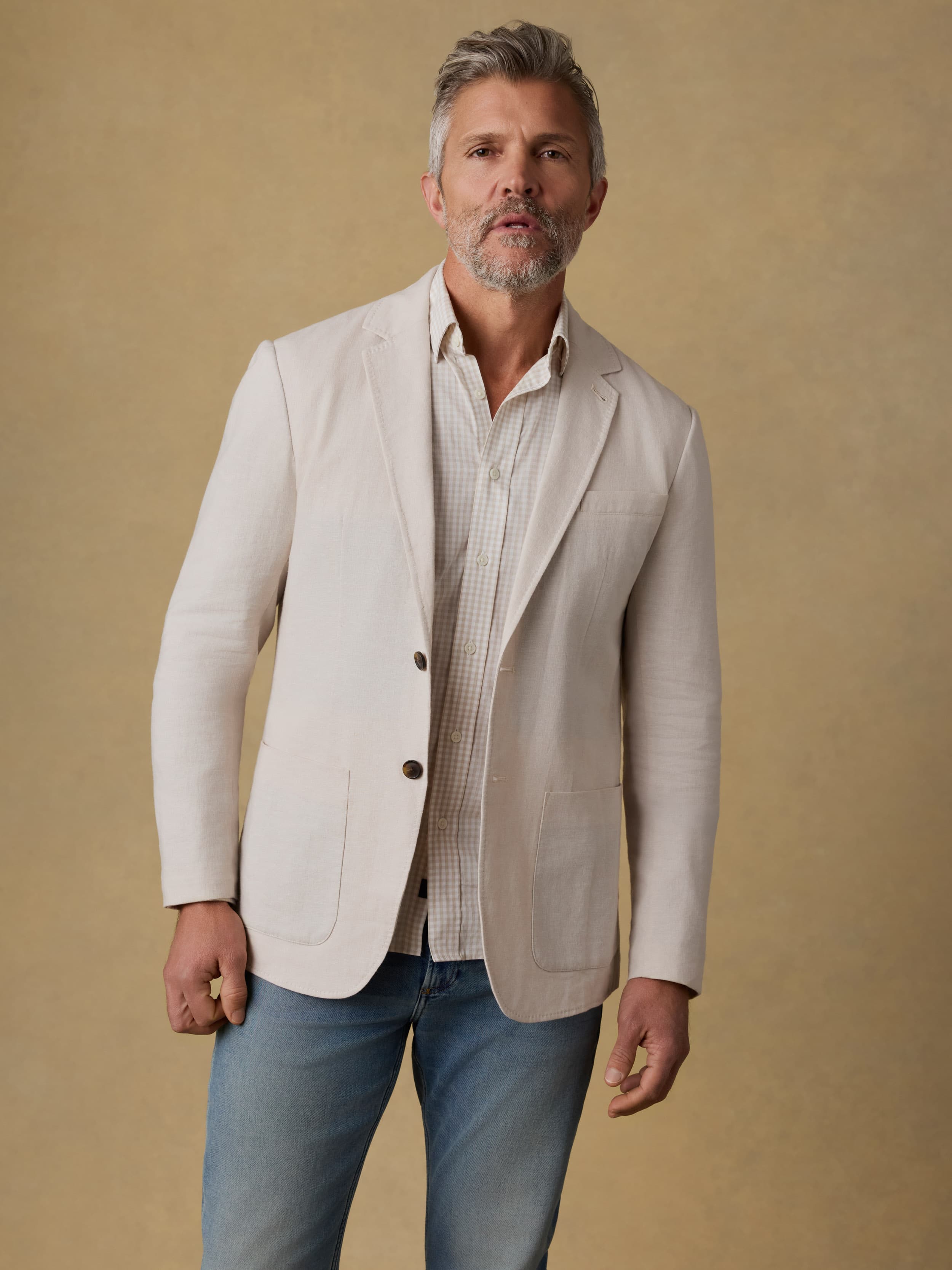 Movement™ Linen Blazer - Dorset Sand | Faherty Brand