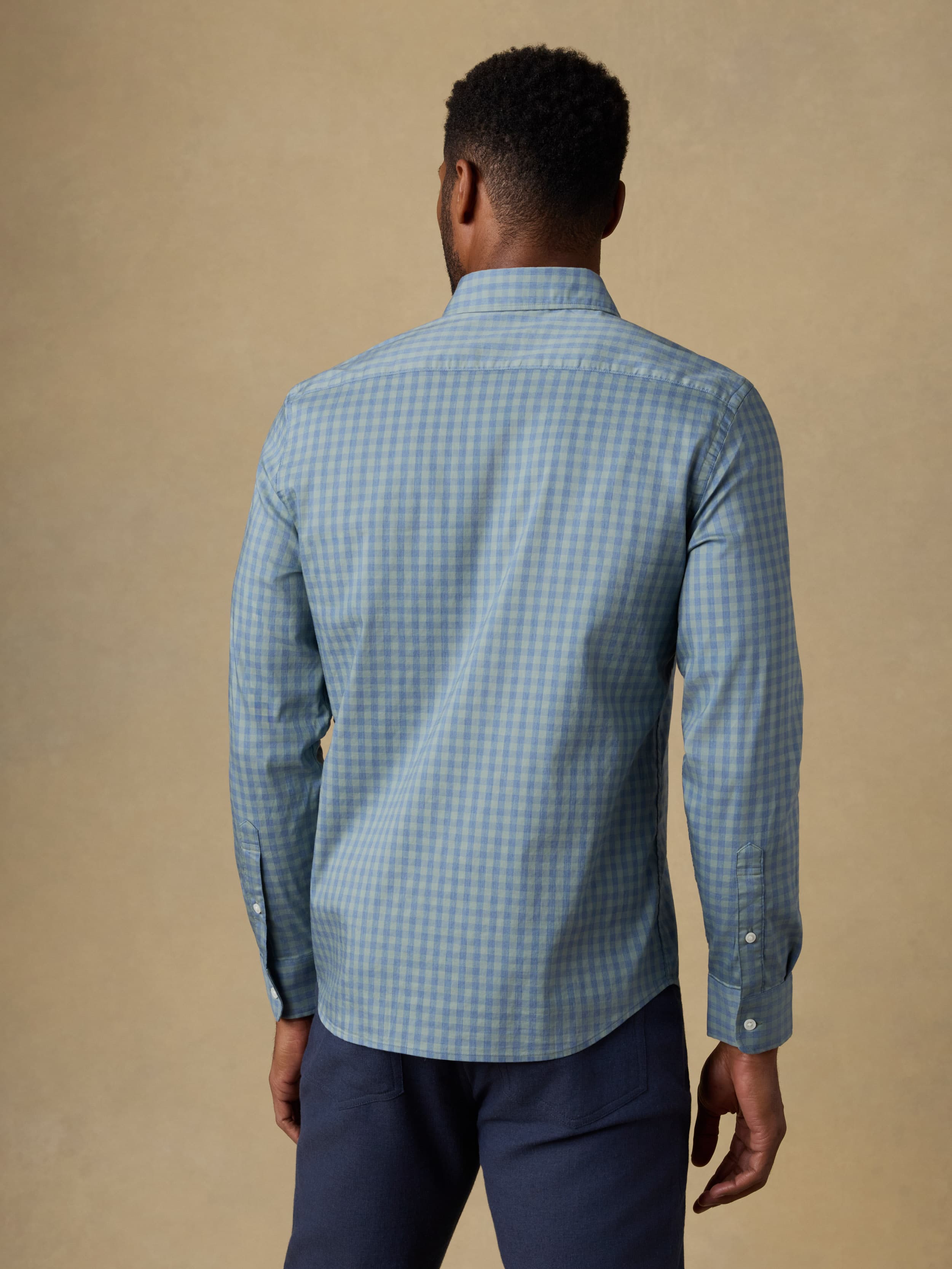 The Movement™ Shirt - Sage Marine Gingham | Faherty Brand