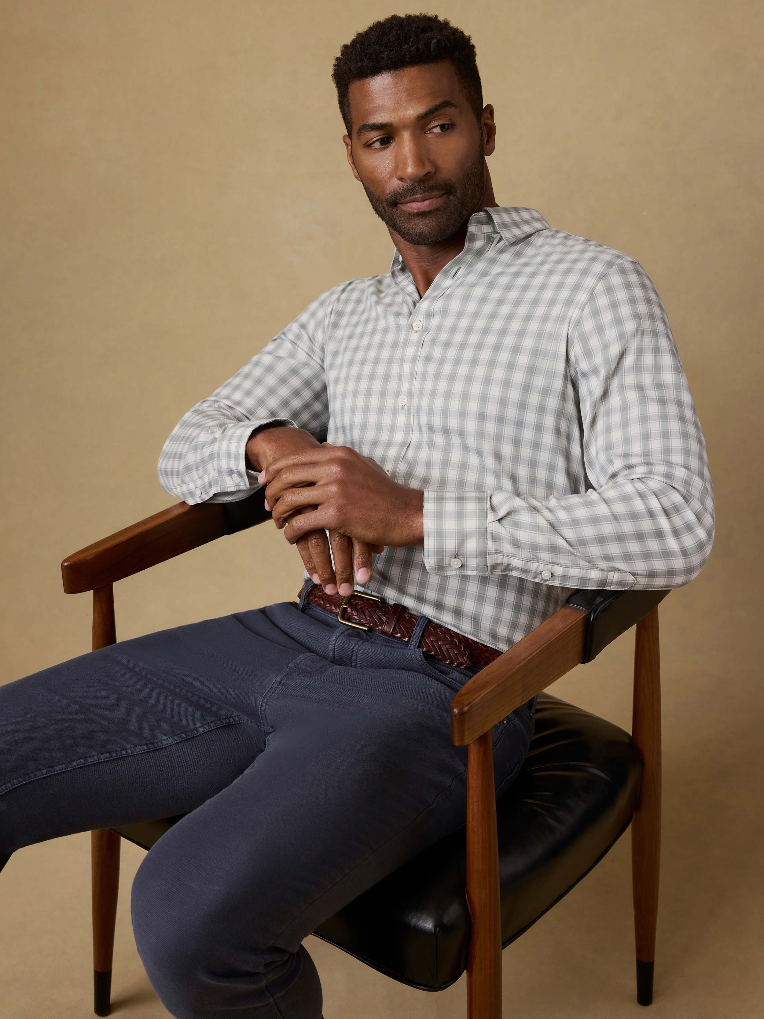 The Movement™ Shirt - Arctic Sage Check | Faherty Brand