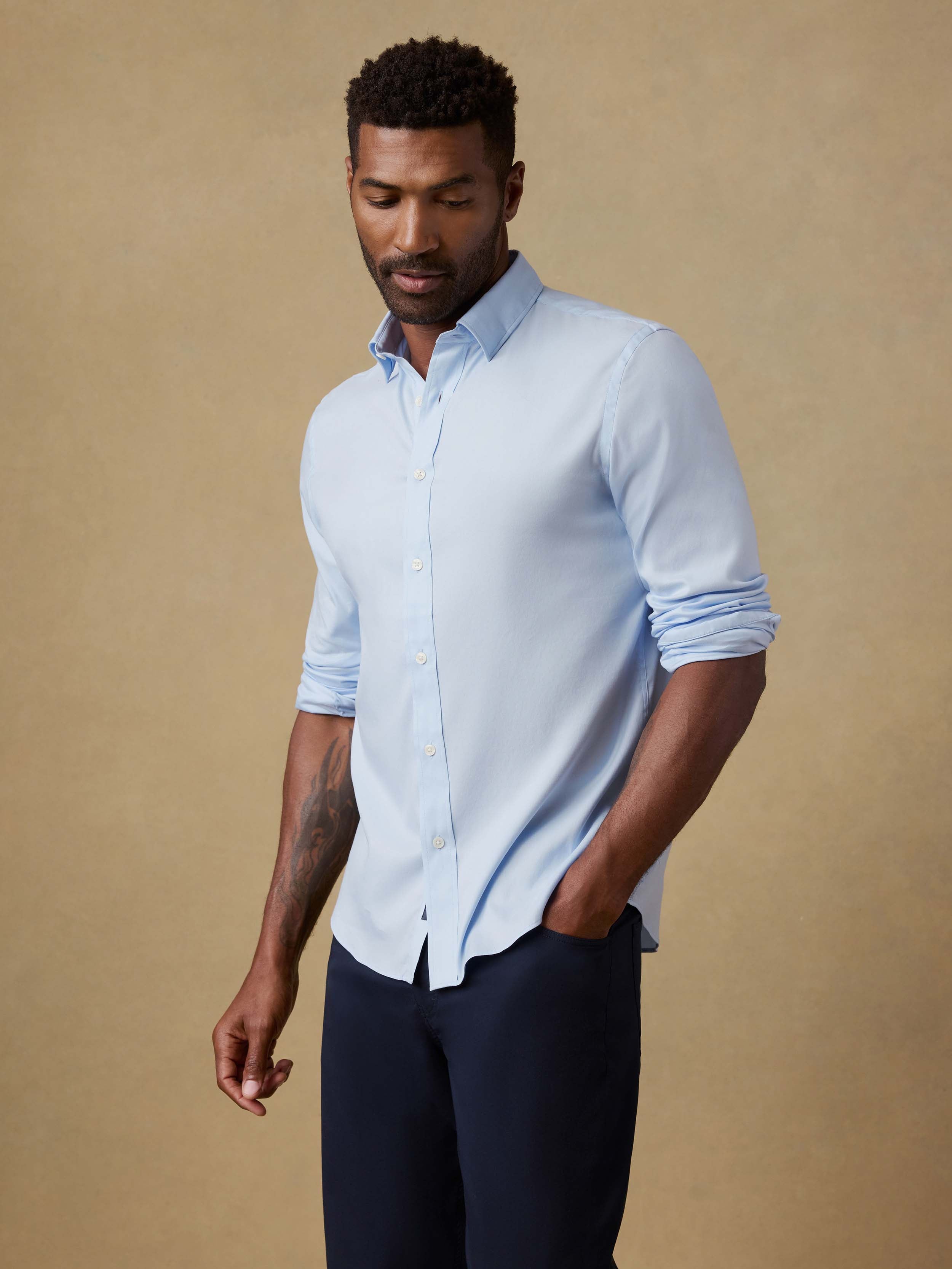 The Movement™ Shirt - Azure Sky | Faherty Brand